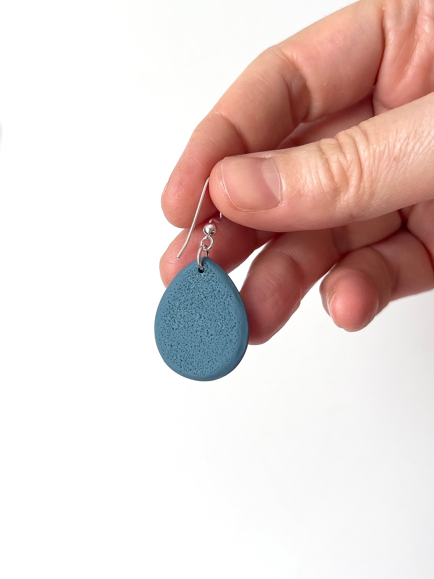 Blue Sweater Cabochon Dangles - BlueBassoon Handmade