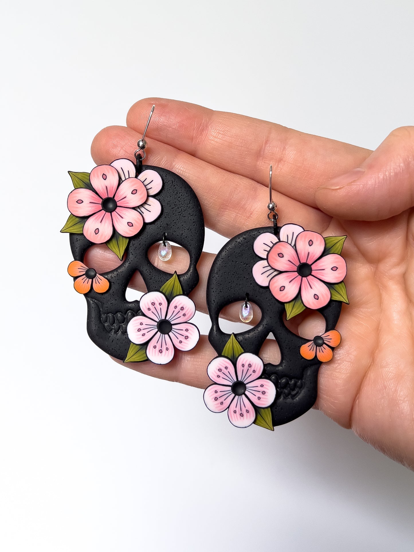 Cherry Blossom Skulls