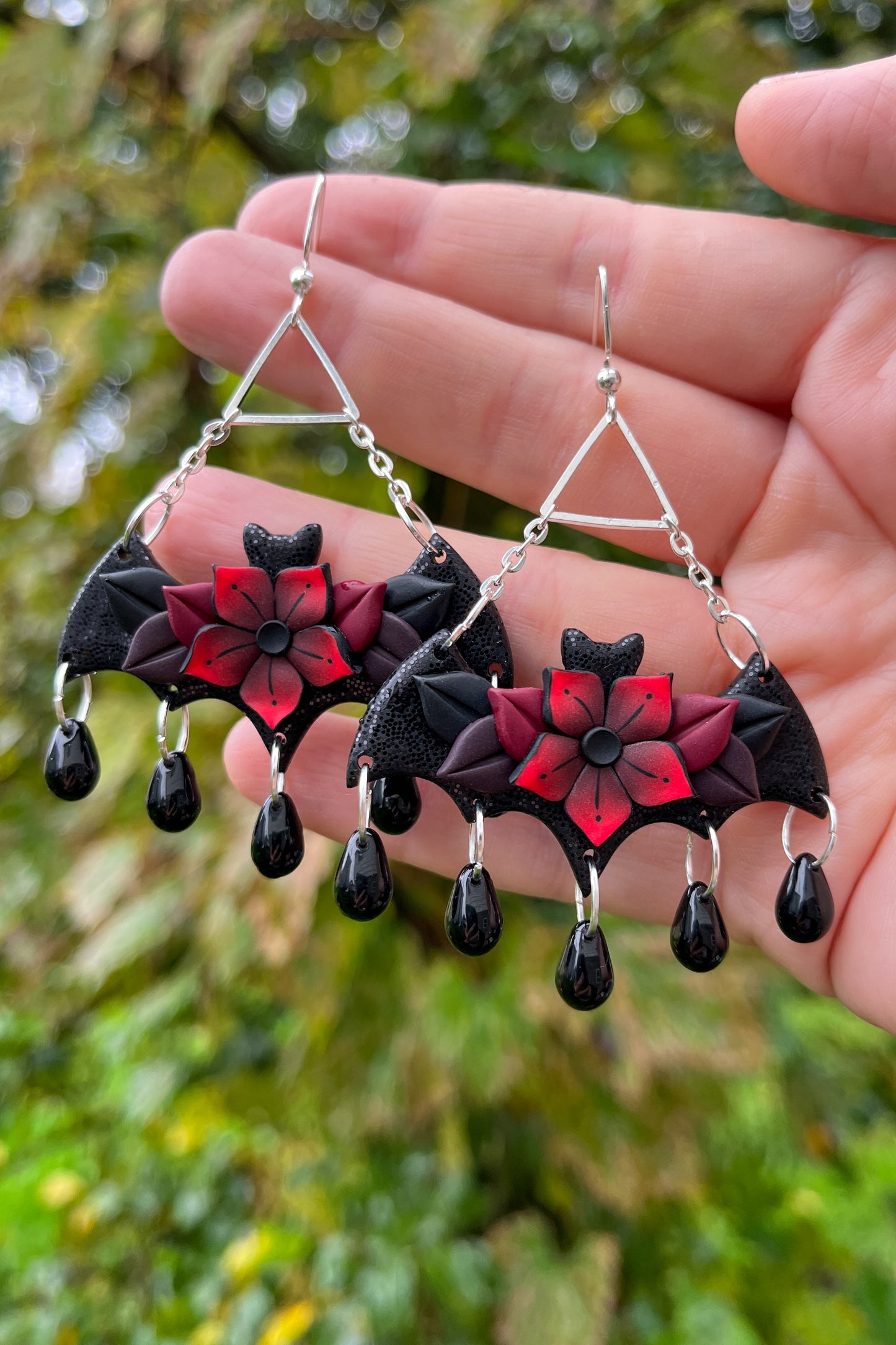 Bat Queen Earrings - BlueBassoon Handmade