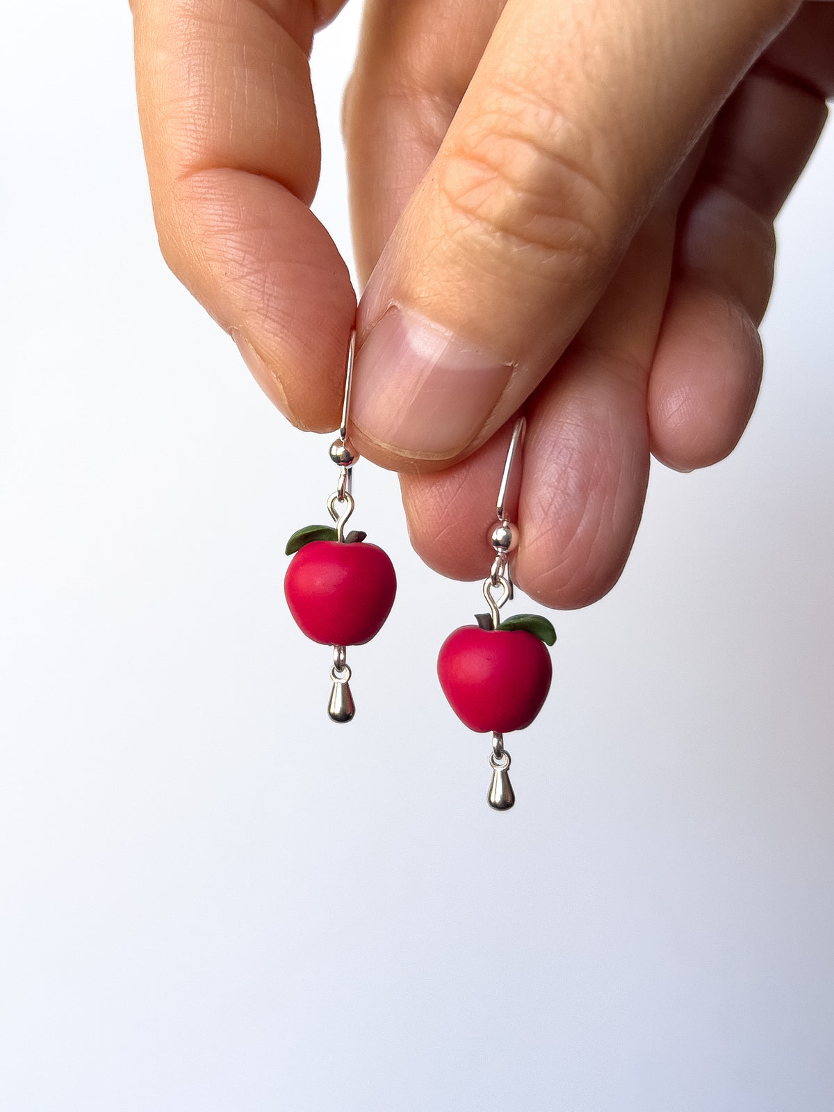 Teeny Tiny Apple Earrings 🍎