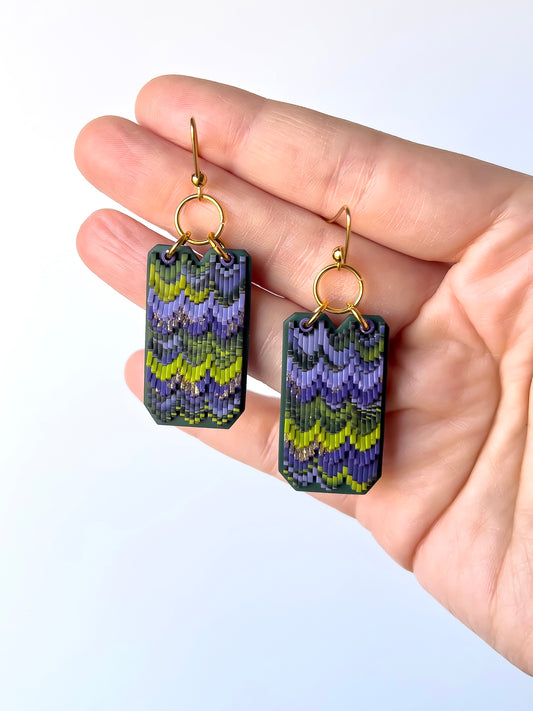 Lavender Meadow - Medium Deluxe Drapery Dangles #2 - BlueBassoon Handmade