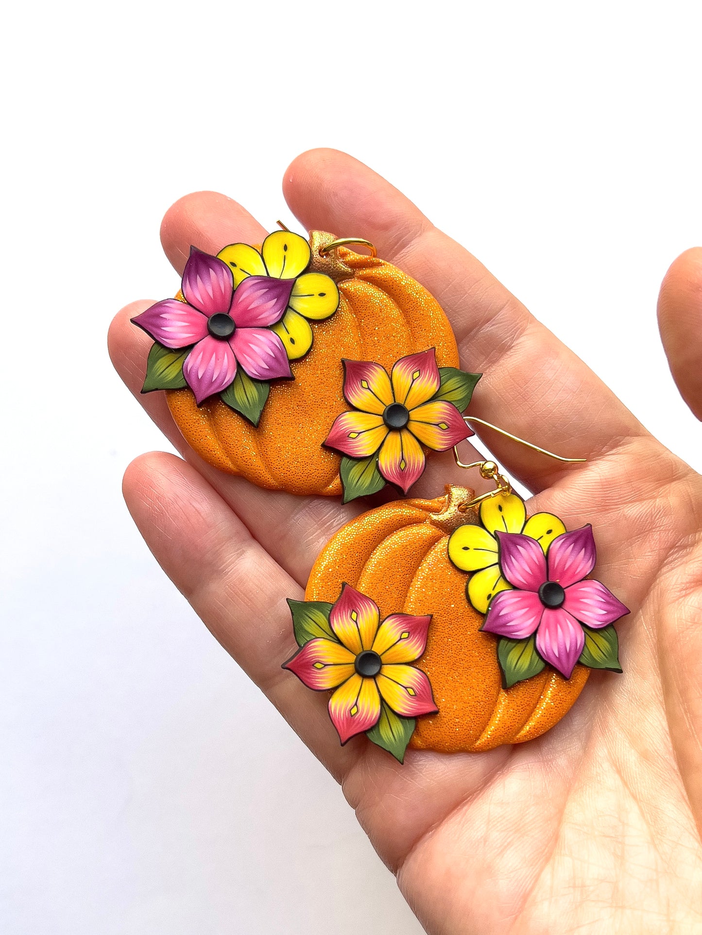 Large Flower Pumpkins - BlueBassoon Handmade