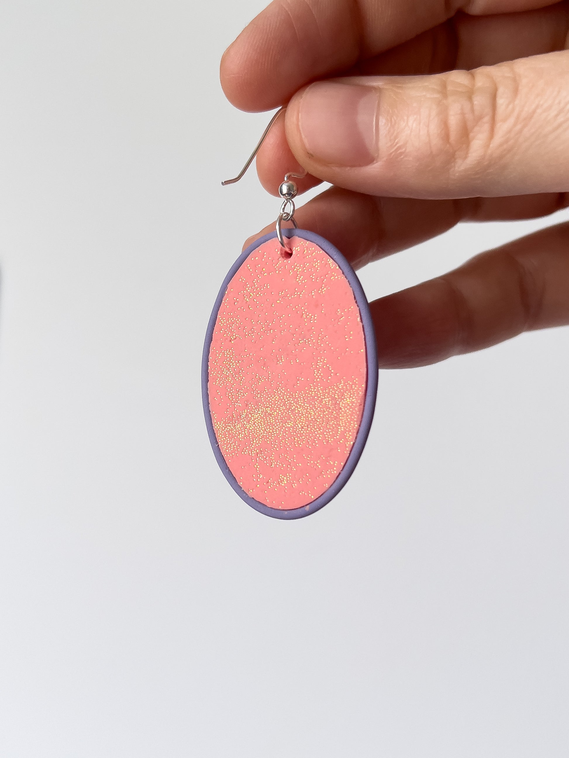 Teal and Magenta Cameo Dangles - BlueBassoon Handmade