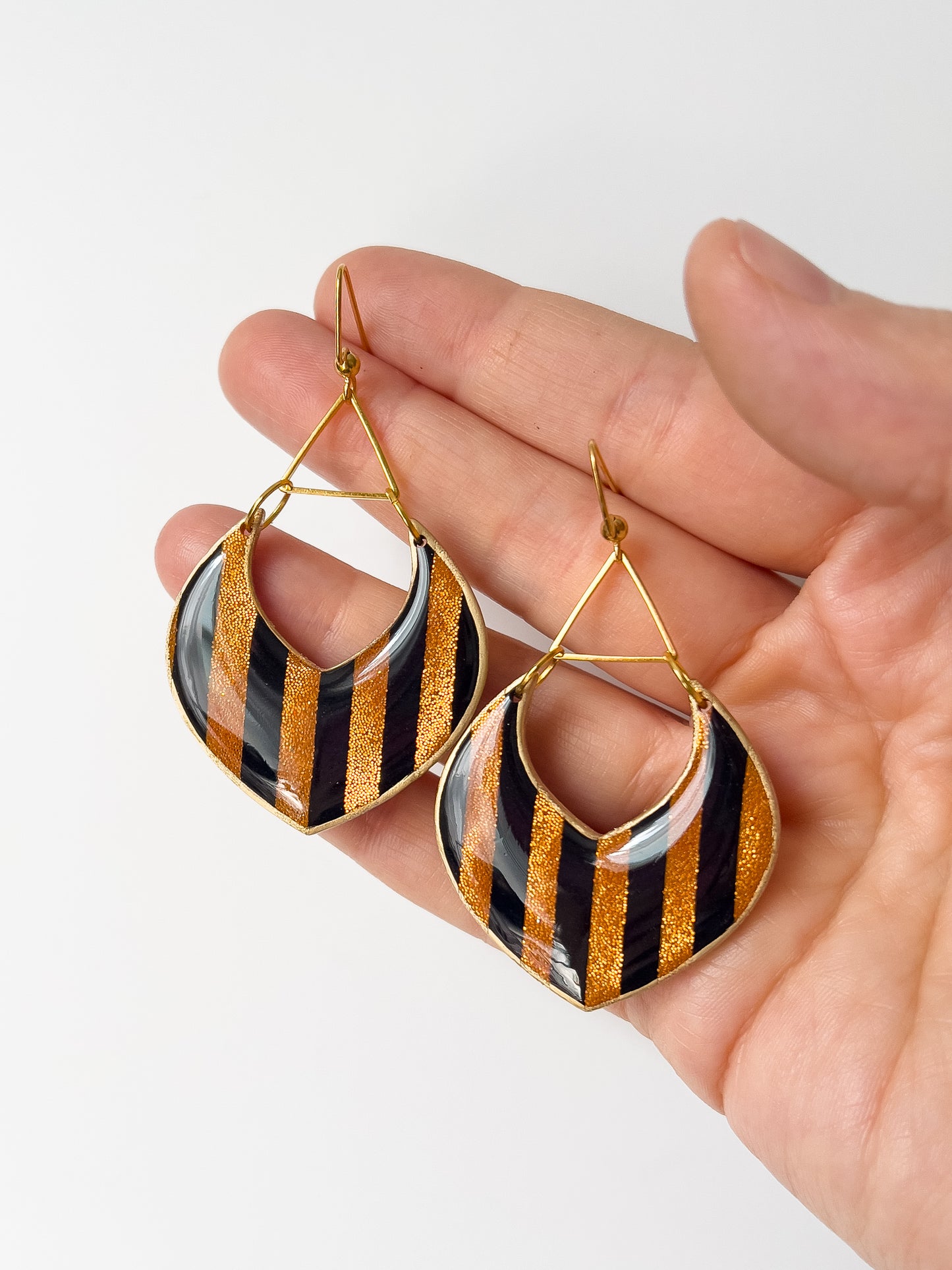 Cabaret Flame Dangles - BlueBassoon Handmade