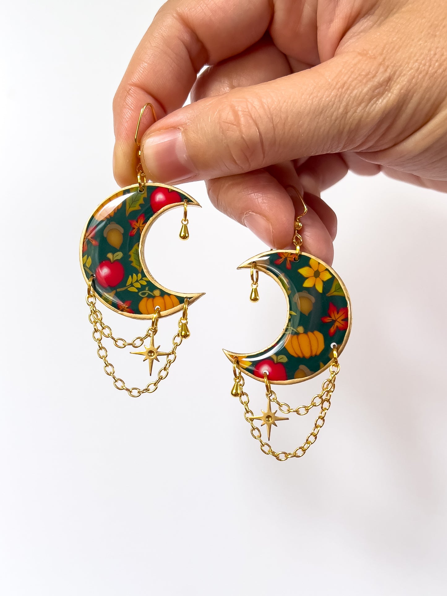 Harvest Festival Resin Moons - BlueBassoon Handmade