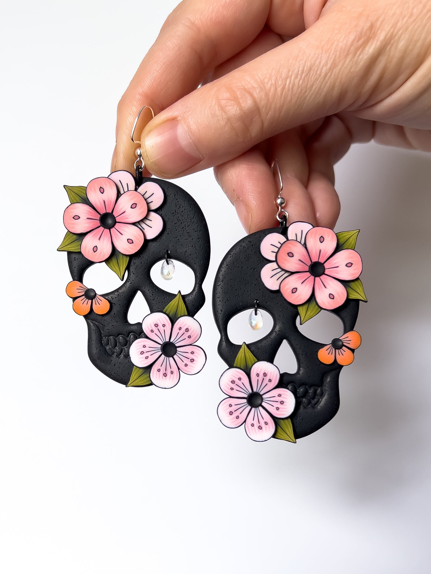 Cherry Blossom Skulls