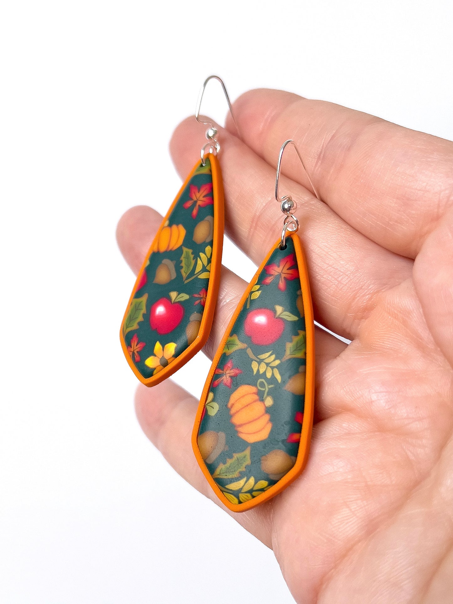 Harvest Festival Teardrop Dangles - BlueBassoon Handmade