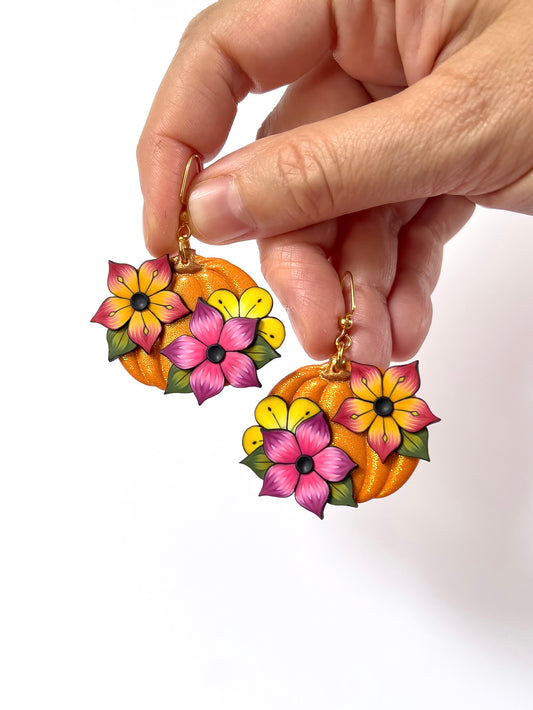 Small Flower Pumpkins - BlueBassoon Handmade