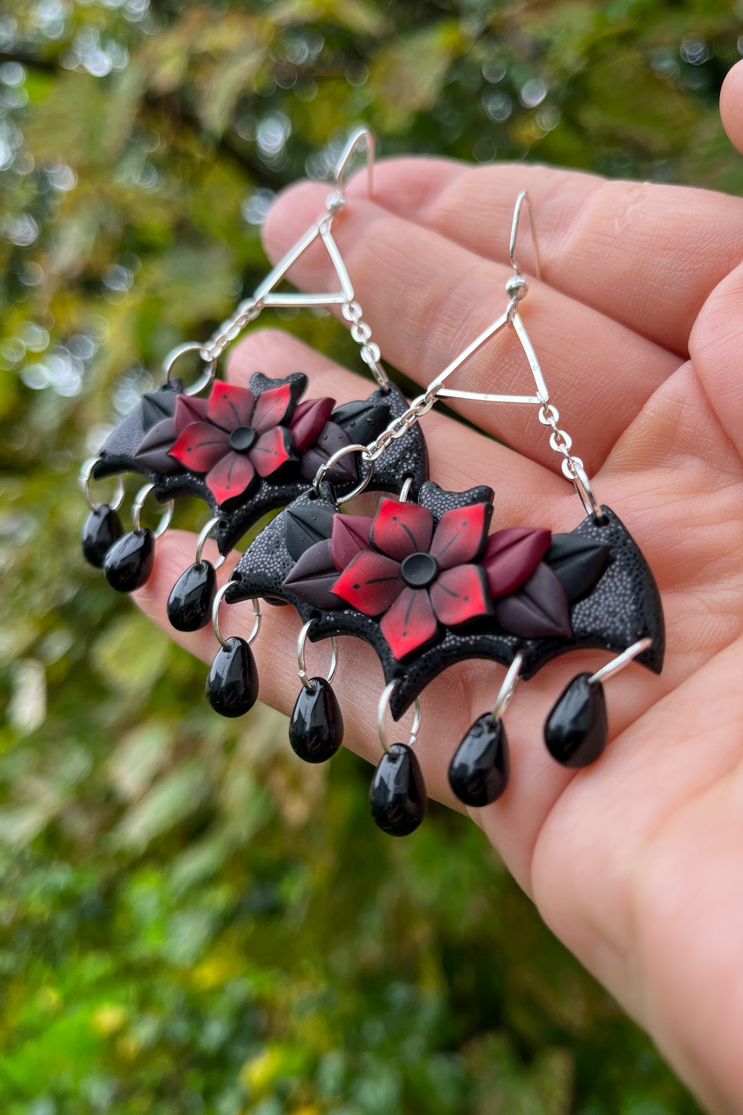 Bat Queen Earrings - BlueBassoon Handmade