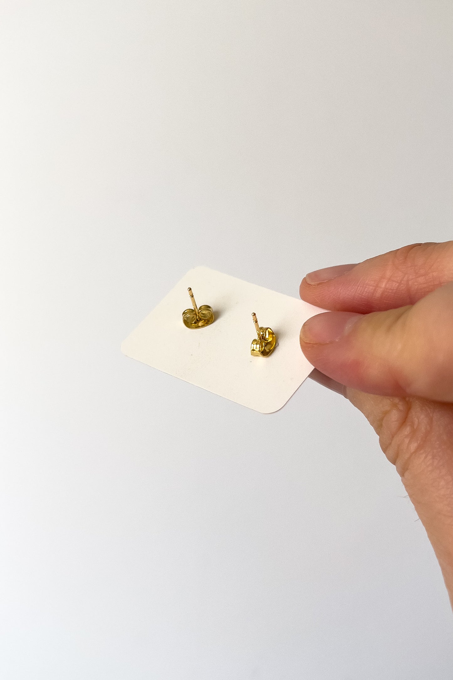 Green Confetti Resin Studs - BlueBassoon Handmade