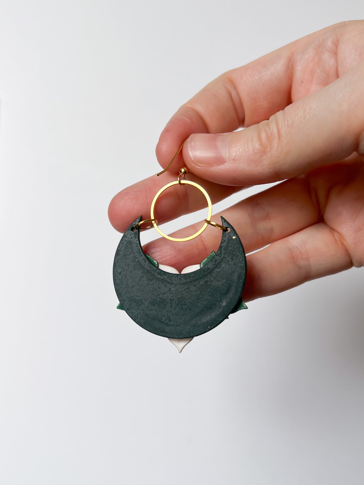 Holly Crescent Dangles