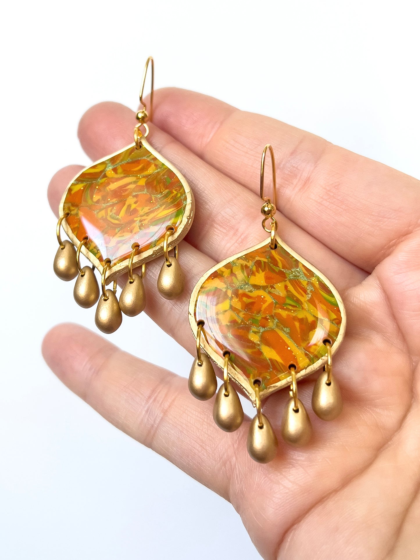 Autumn Confetti Beaded Portal Dangles - BlueBassoon Handmade