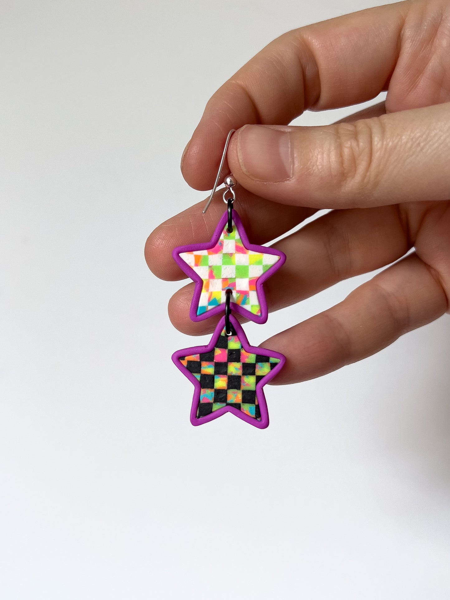 Yin + Yang Star Dangles