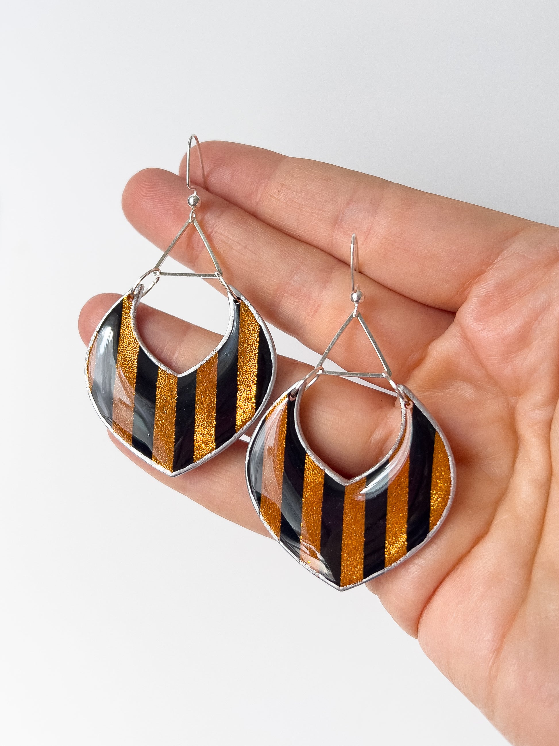 Cabaret Flame Dangles - BlueBassoon Handmade