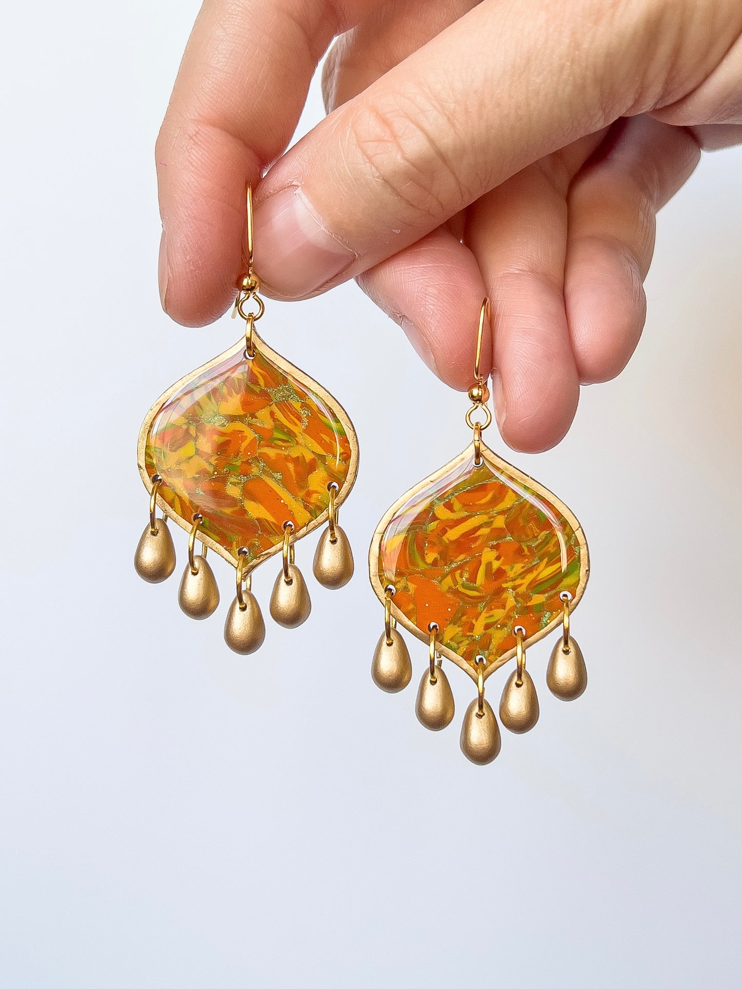 Autumn Confetti Beaded Portal Dangles - BlueBassoon Handmade