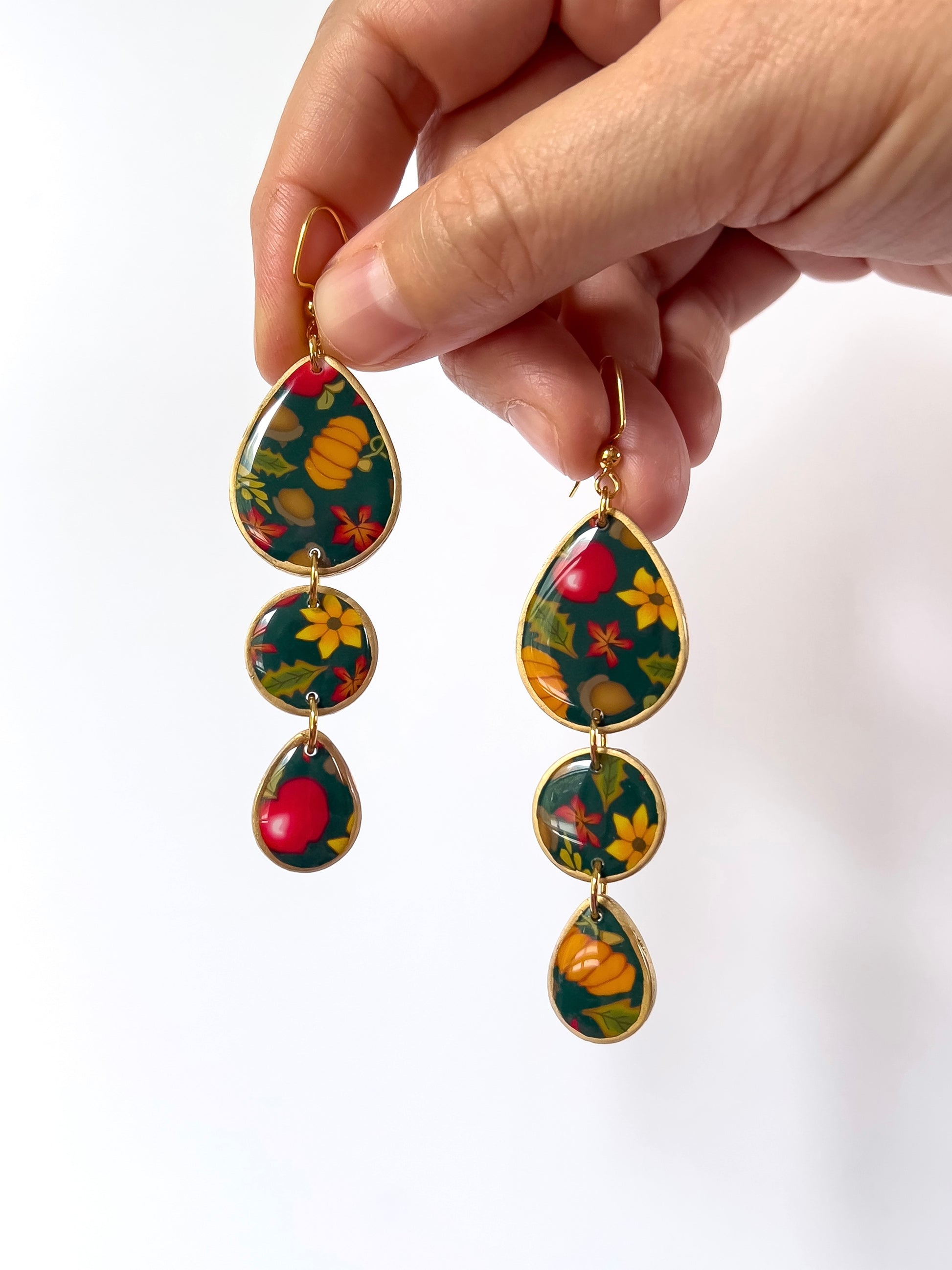 Harvest Festival River Dangles - BlueBassoon Handmade