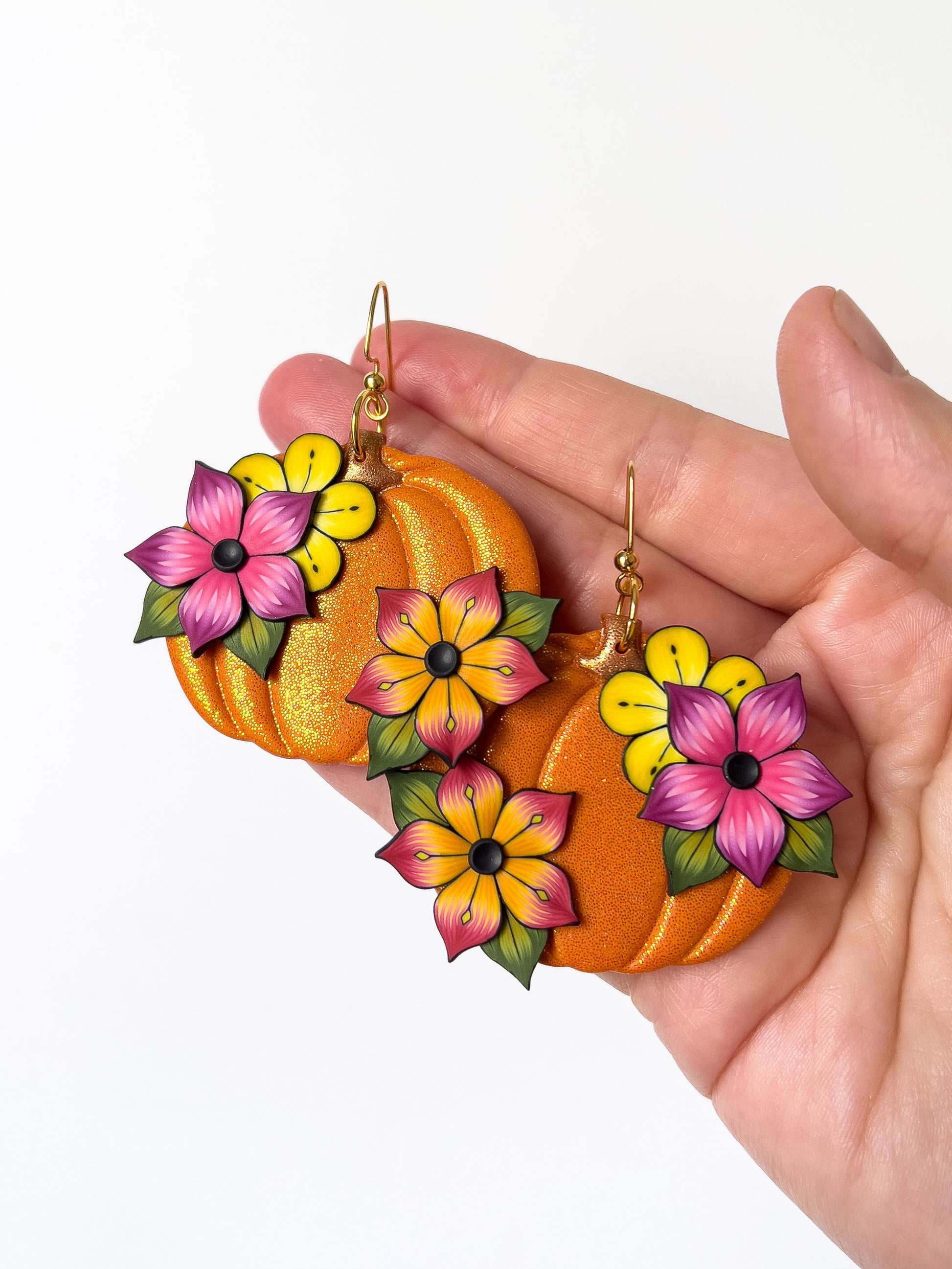 Large Flower Pumpkins - BlueBassoon Handmade