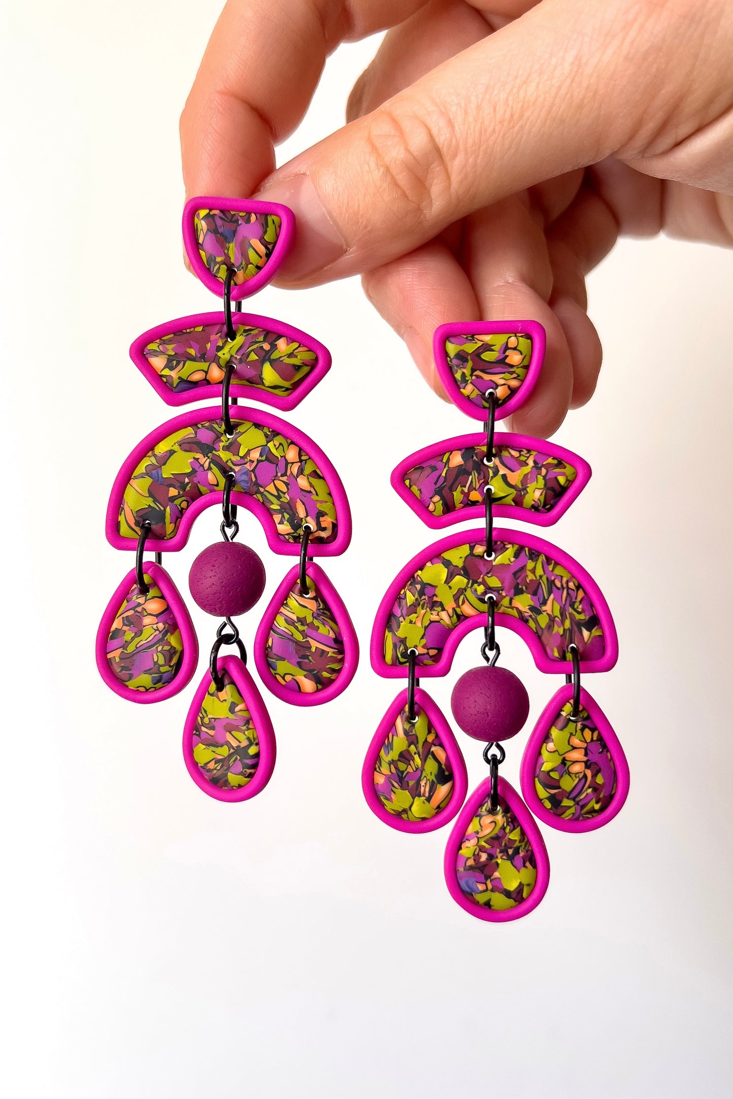 Green Confetti Ultra Nancy - BlueBassoon Handmade