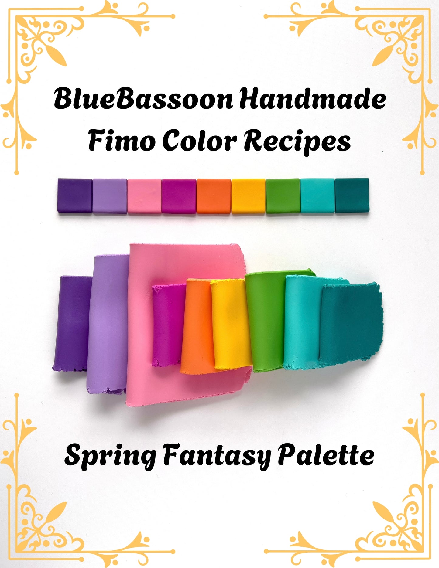 Fimo Color Recipes - Spring Fantasy Color Palette - BlueBassoon Handmade
