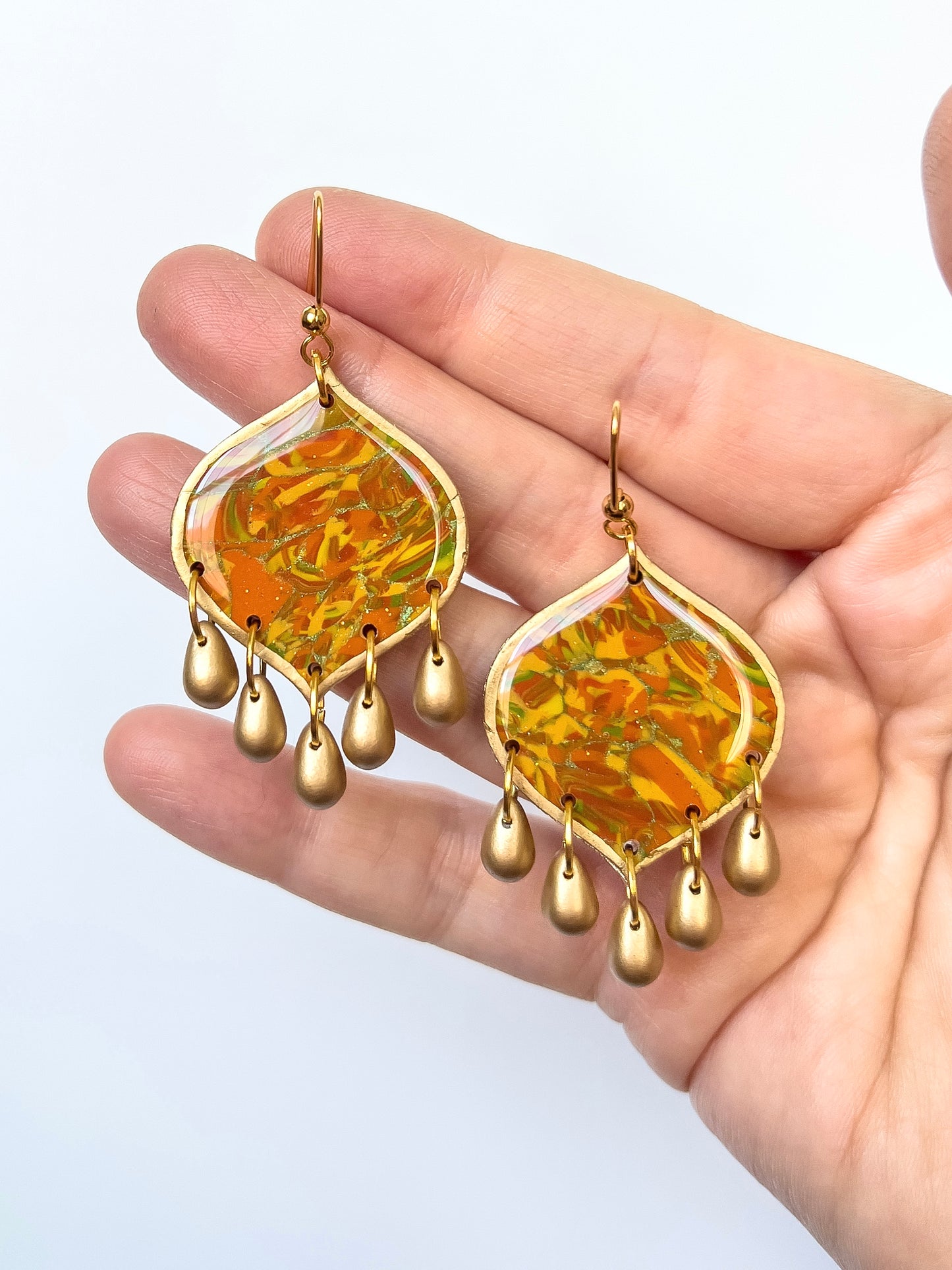 Autumn Confetti Beaded Portal Dangles - BlueBassoon Handmade