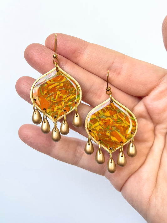 Autumn Confetti Beaded Portal Dangles - BlueBassoon Handmade