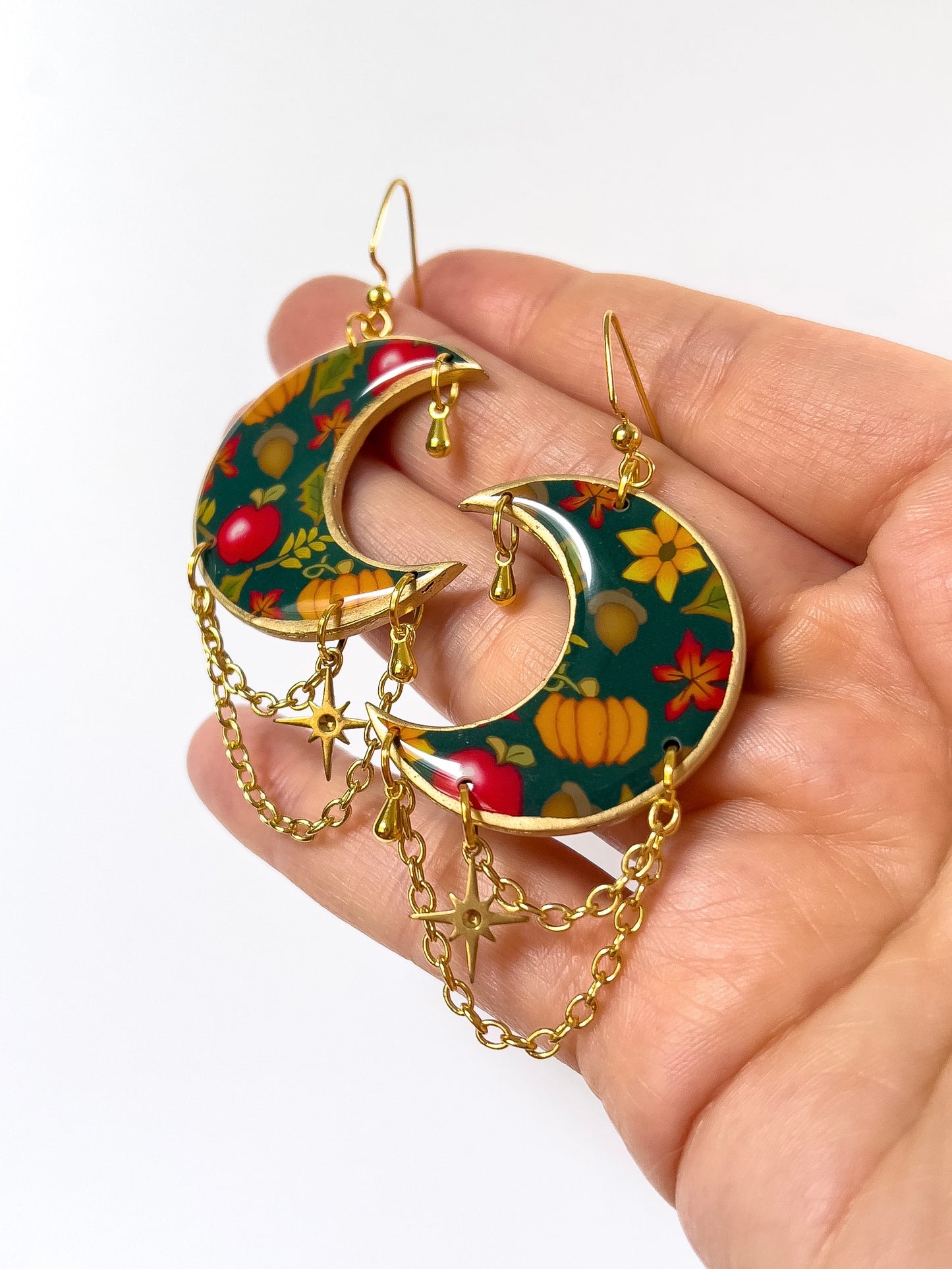 Harvest Festival Resin Moons - BlueBassoon Handmade