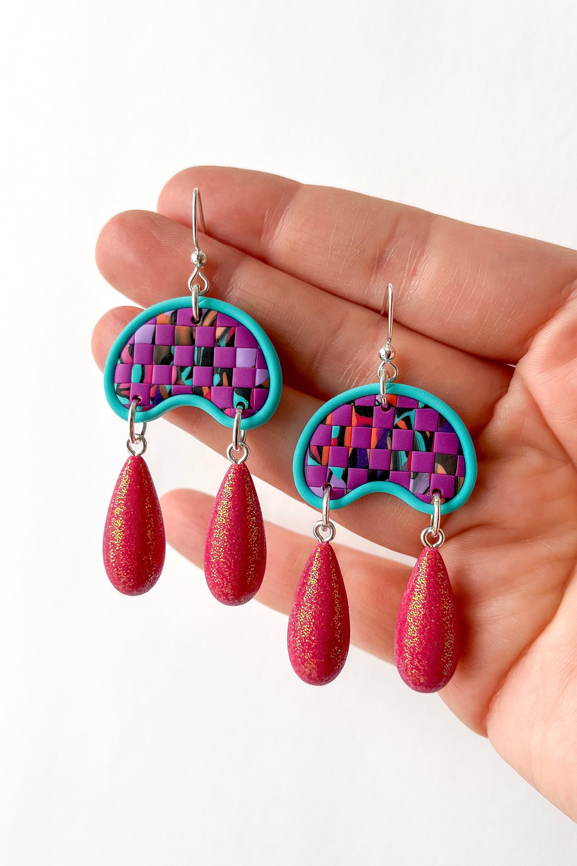 Beaded Fabiola Dangles - BlueBassoon Handmade
