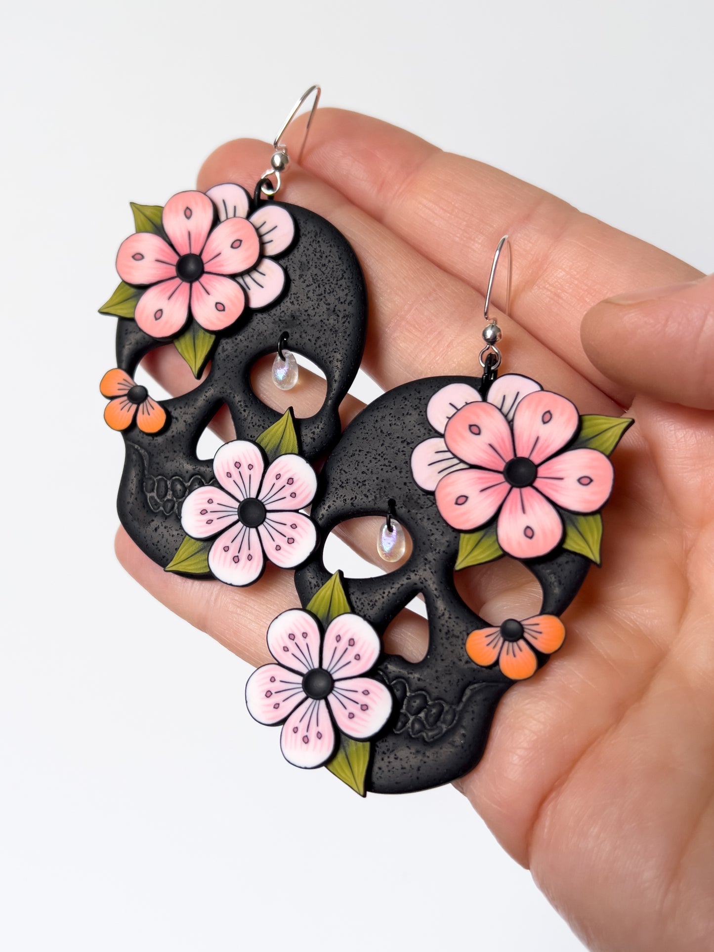 Cherry Blossom Skulls