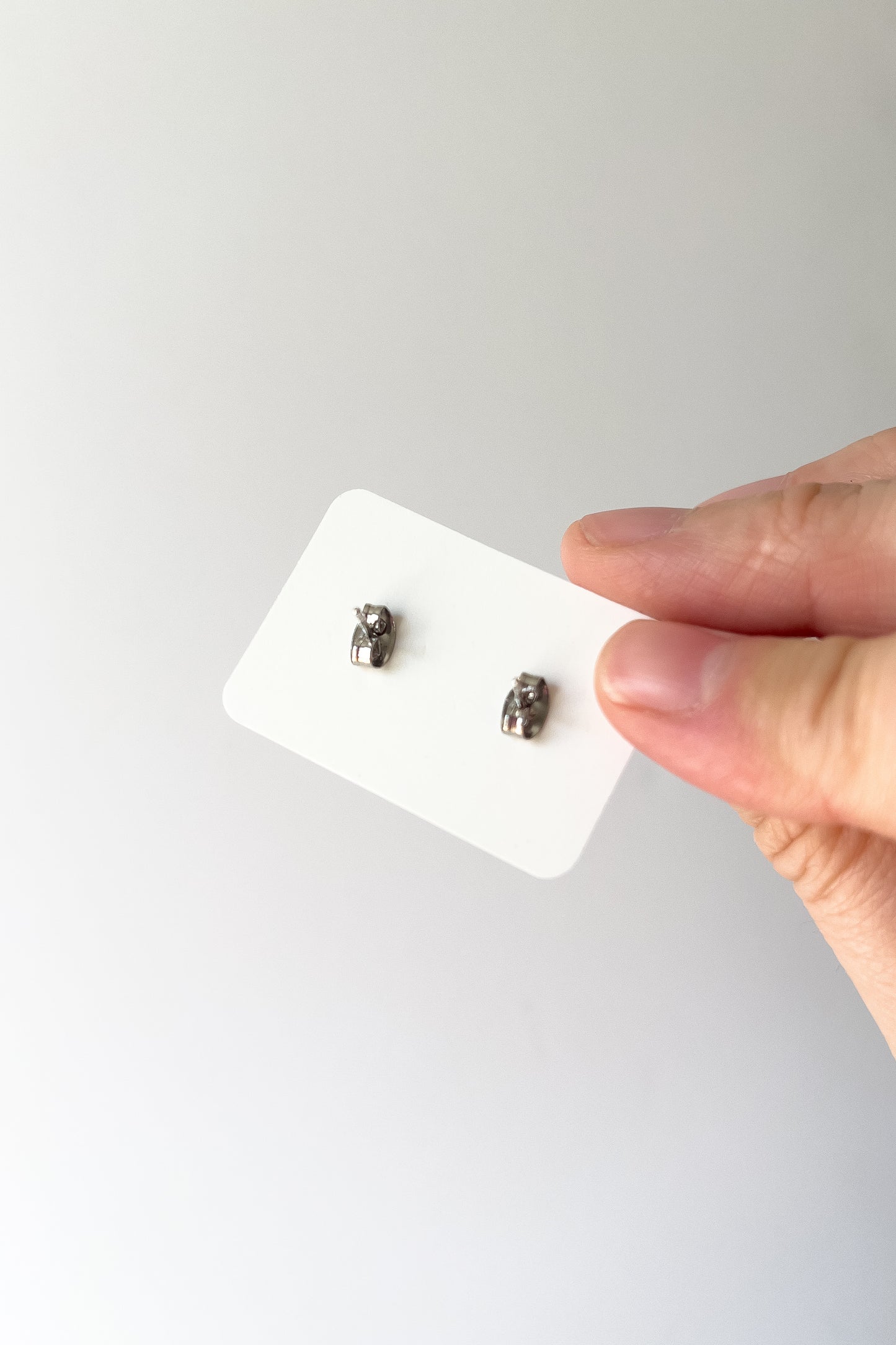 Black Glitter Skull Studs - BlueBassoon Handmade