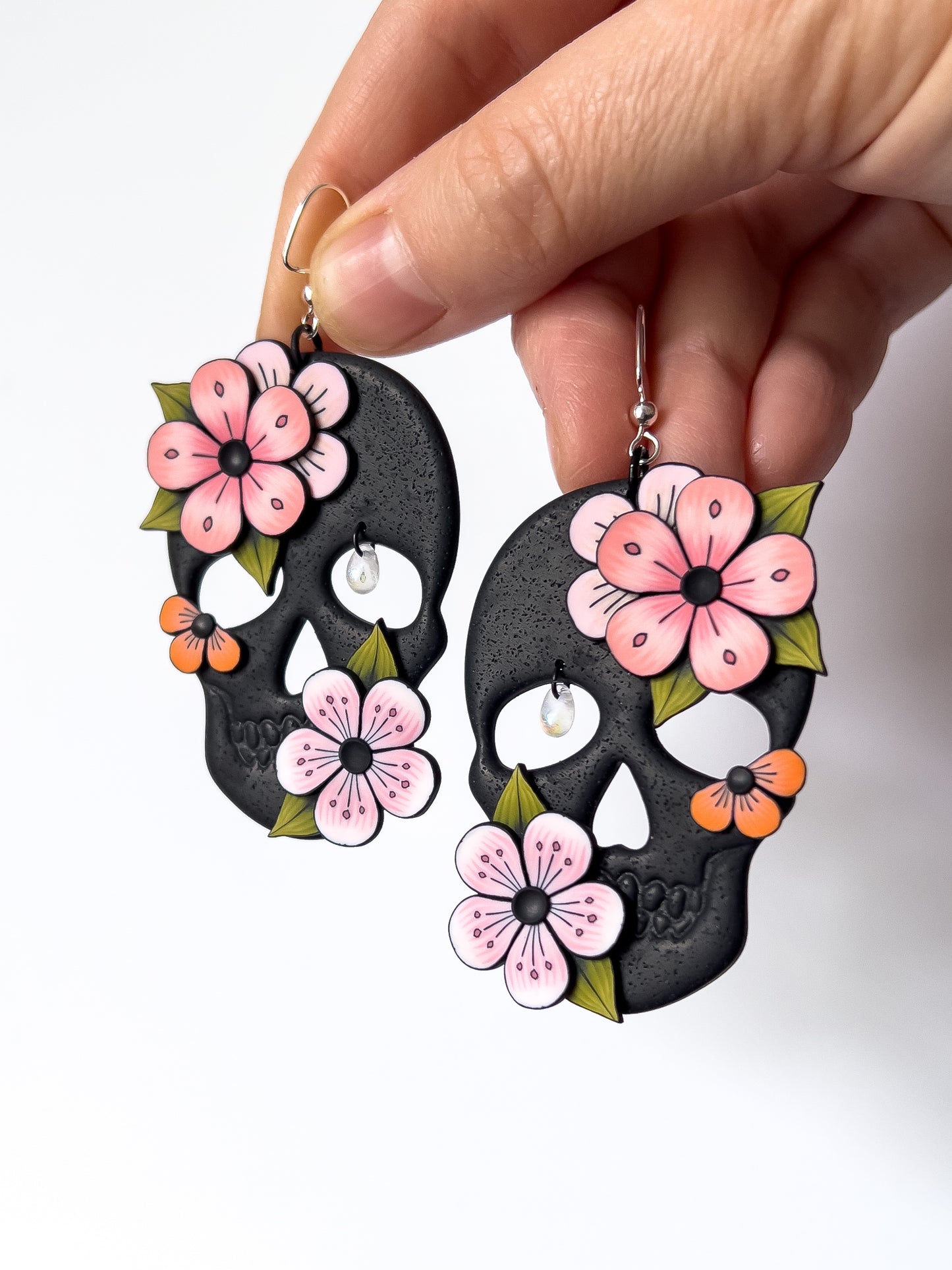 Cherry Blossom Skulls