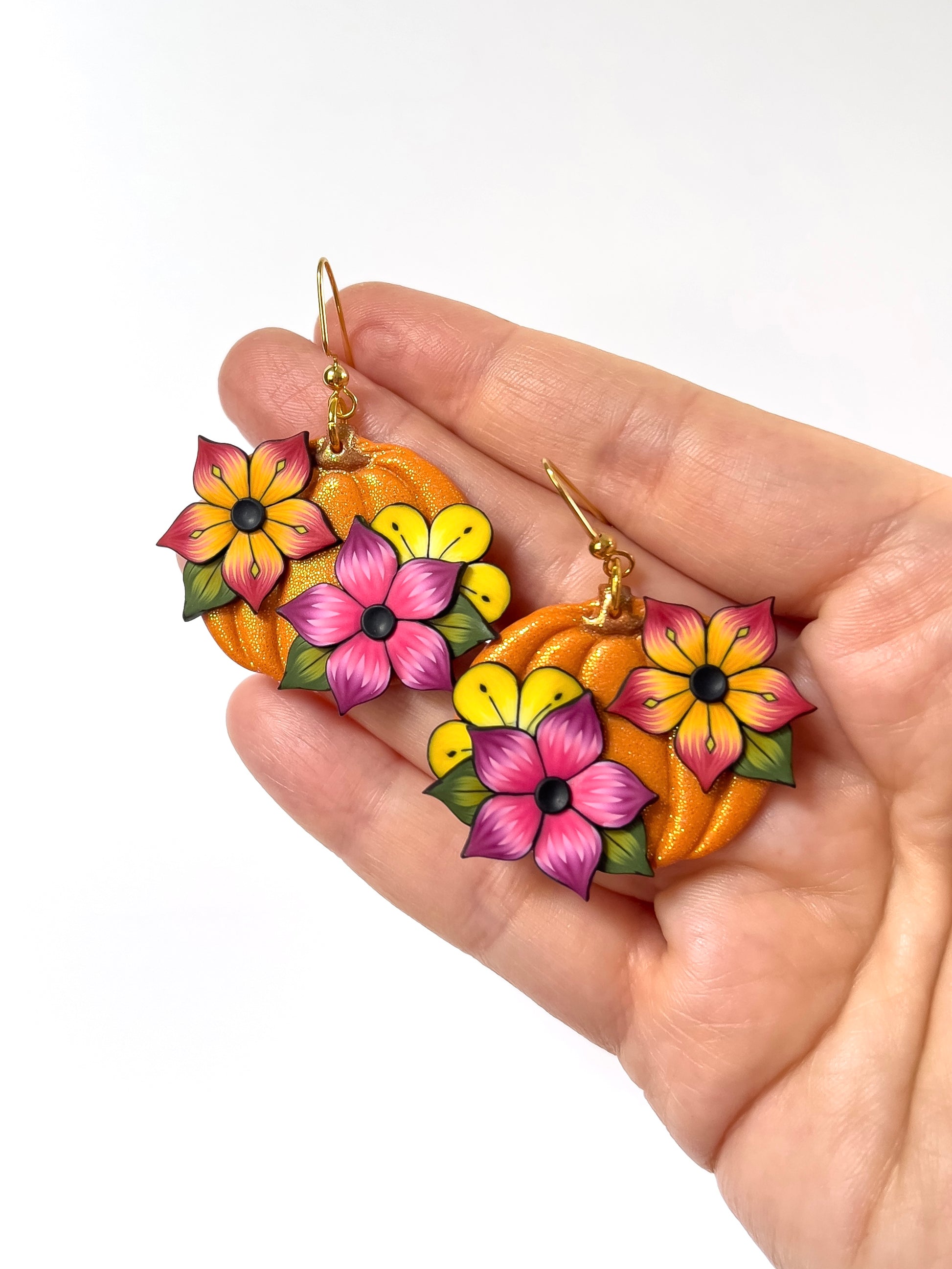 Small Flower Pumpkins - BlueBassoon Handmade