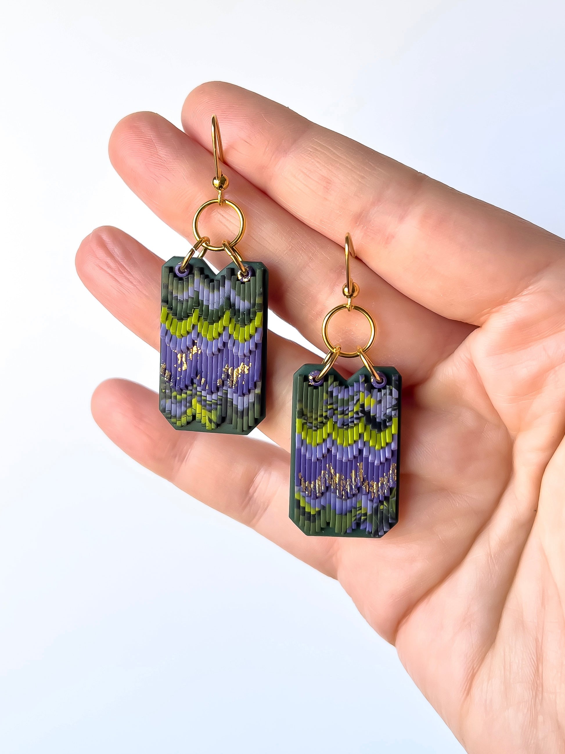 Lavender Meadow - Medium Deluxe Drapery Dangles #1 - BlueBassoon Handmade