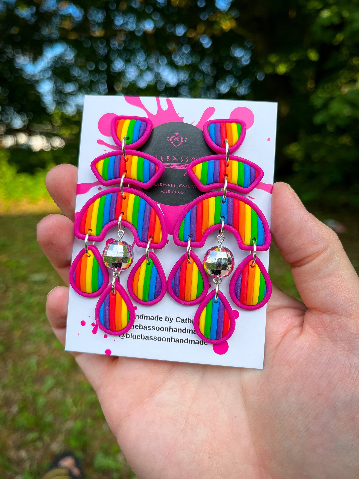 Bright Rainbow Ultra Nancy - BlueBassoon Handmade