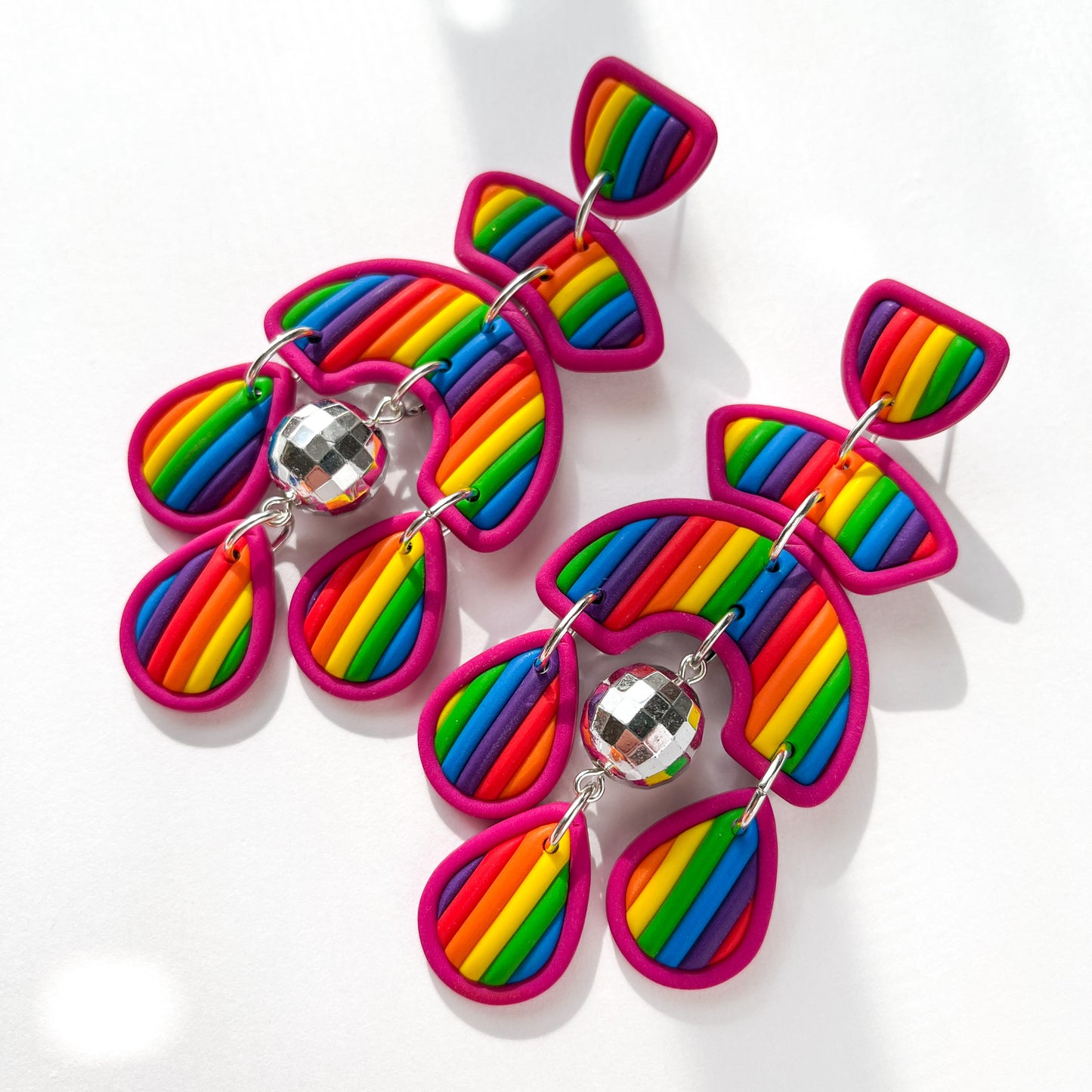 Bright Rainbow Ultra Nancy - BlueBassoon Handmade