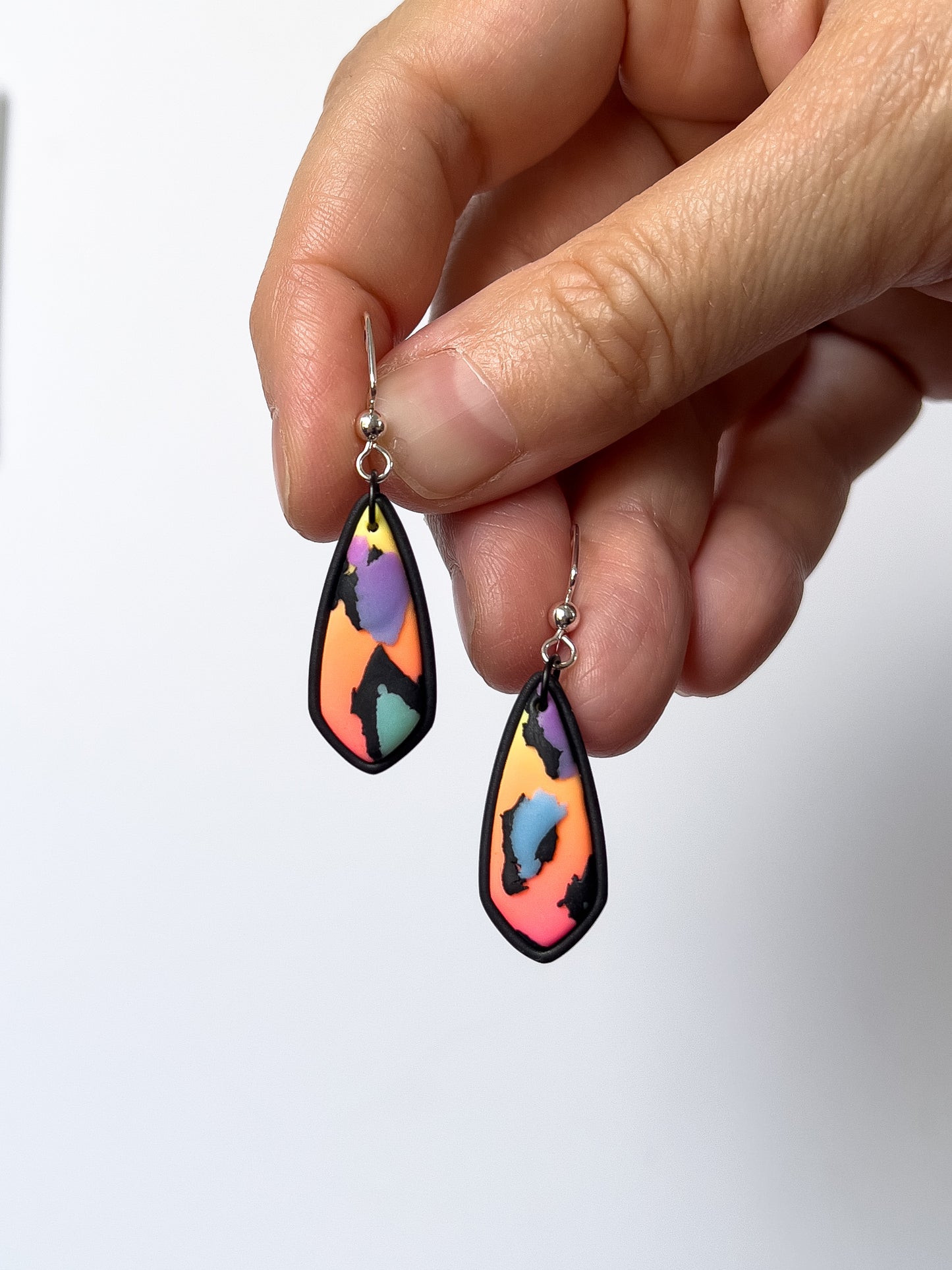 Orange/Purple Neon Mini Dangles