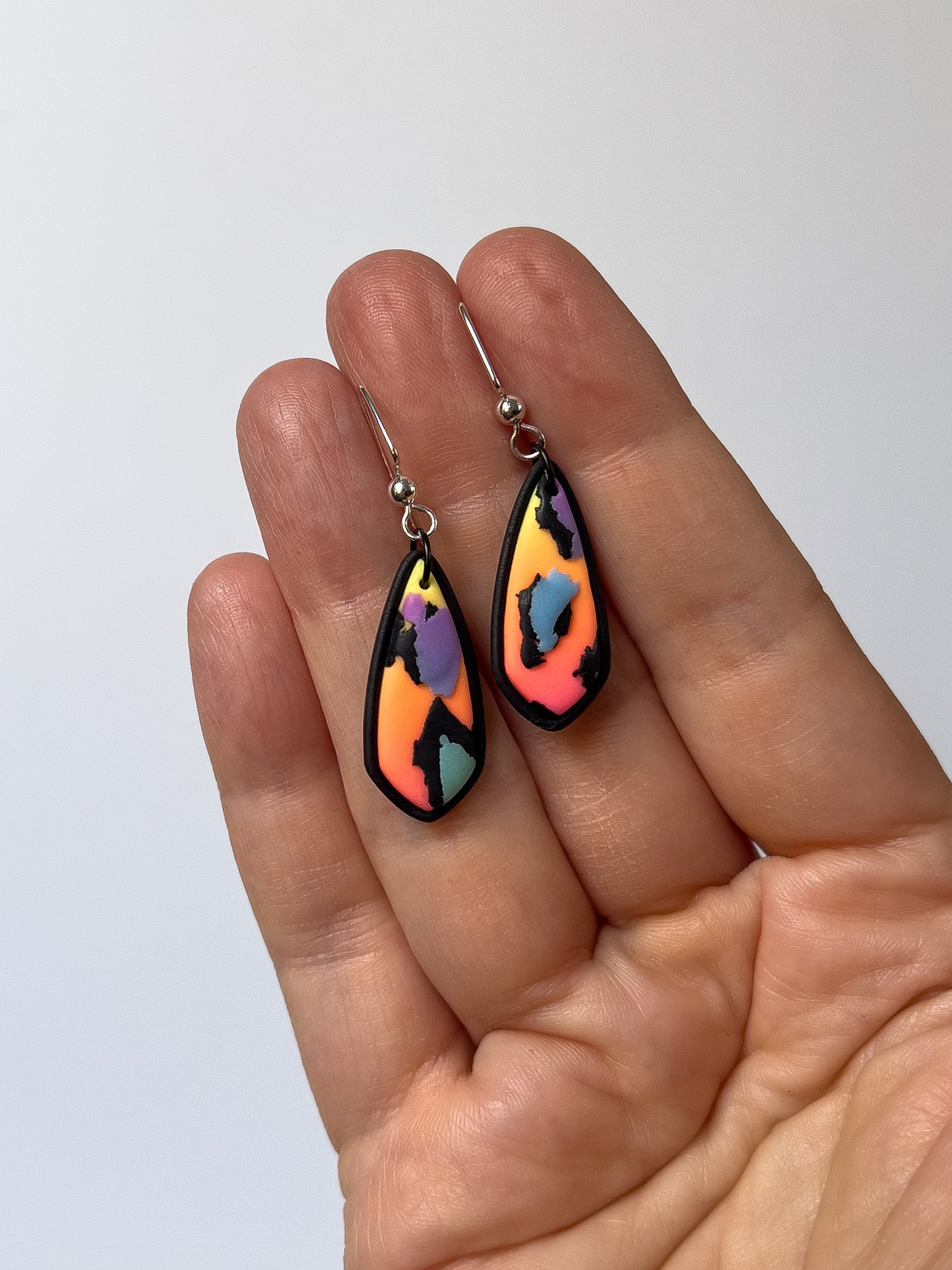 Orange/Purple Neon Mini Dangles