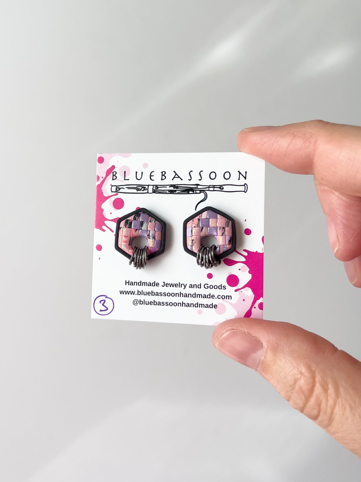 Witchy Pastel Hex Studs