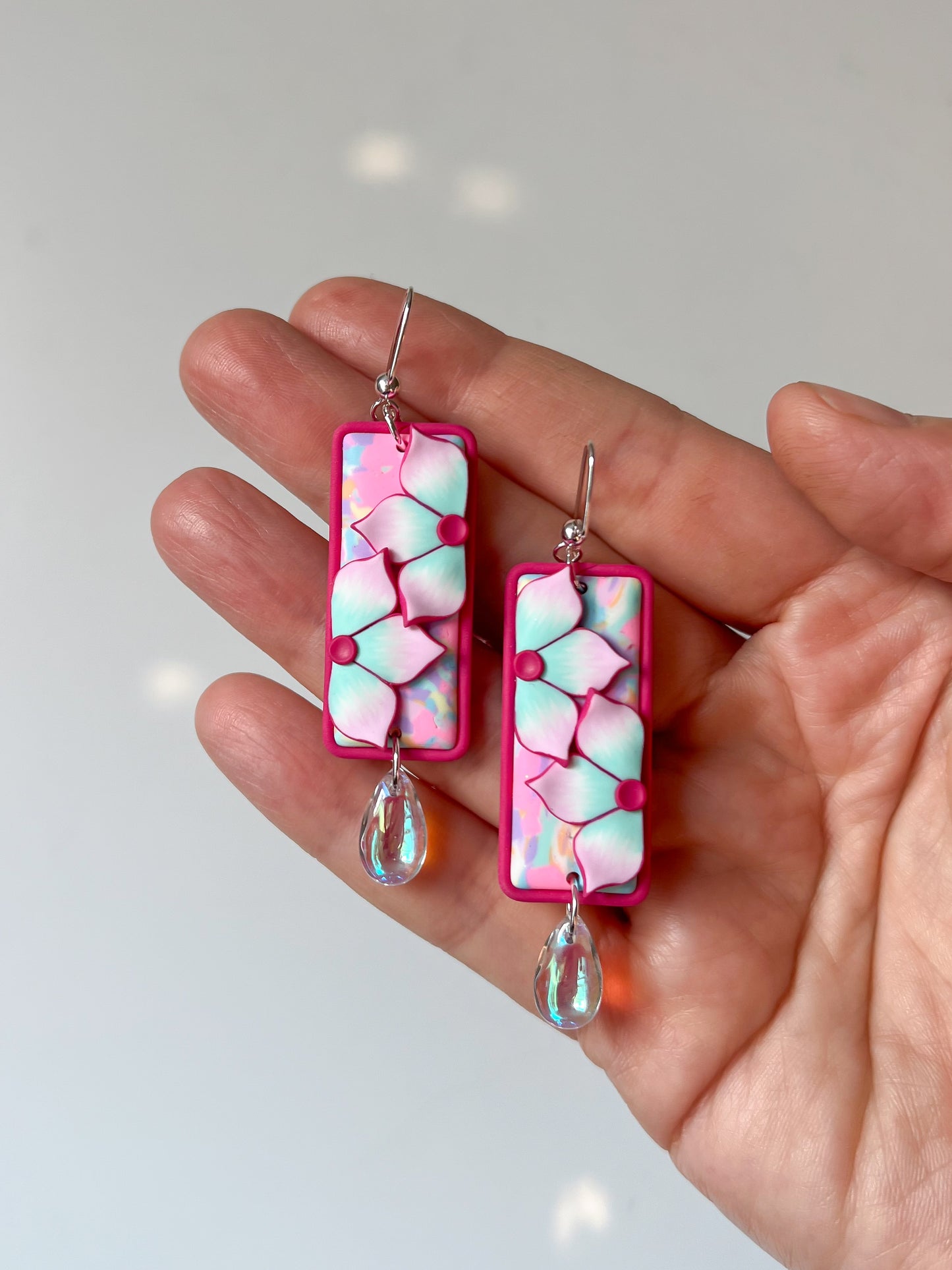 Cotton Candy Brigid Dangles