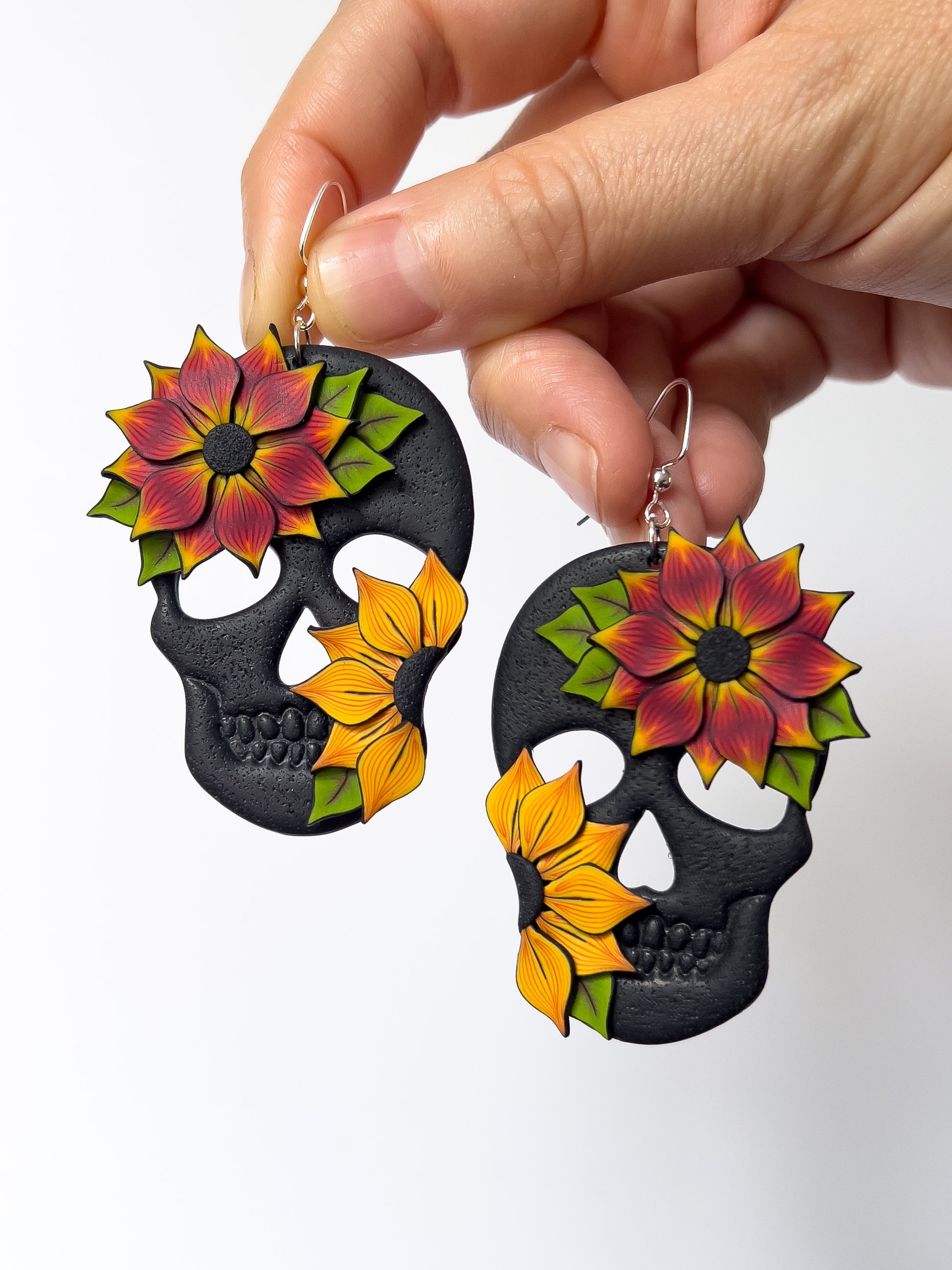 Sunflower Skulls - BlueBassoon Handmade