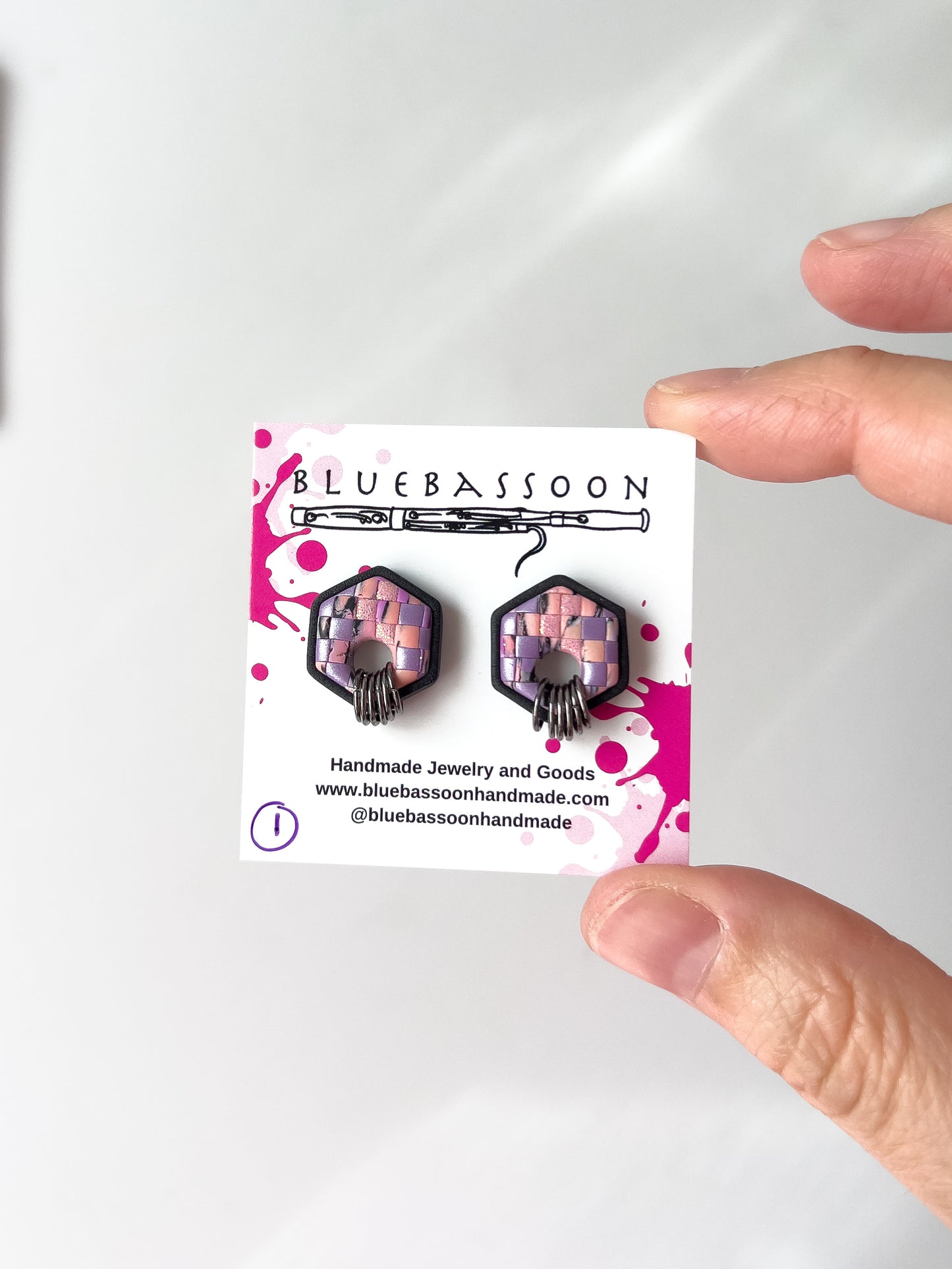 Witchy Pastel Hex Studs
