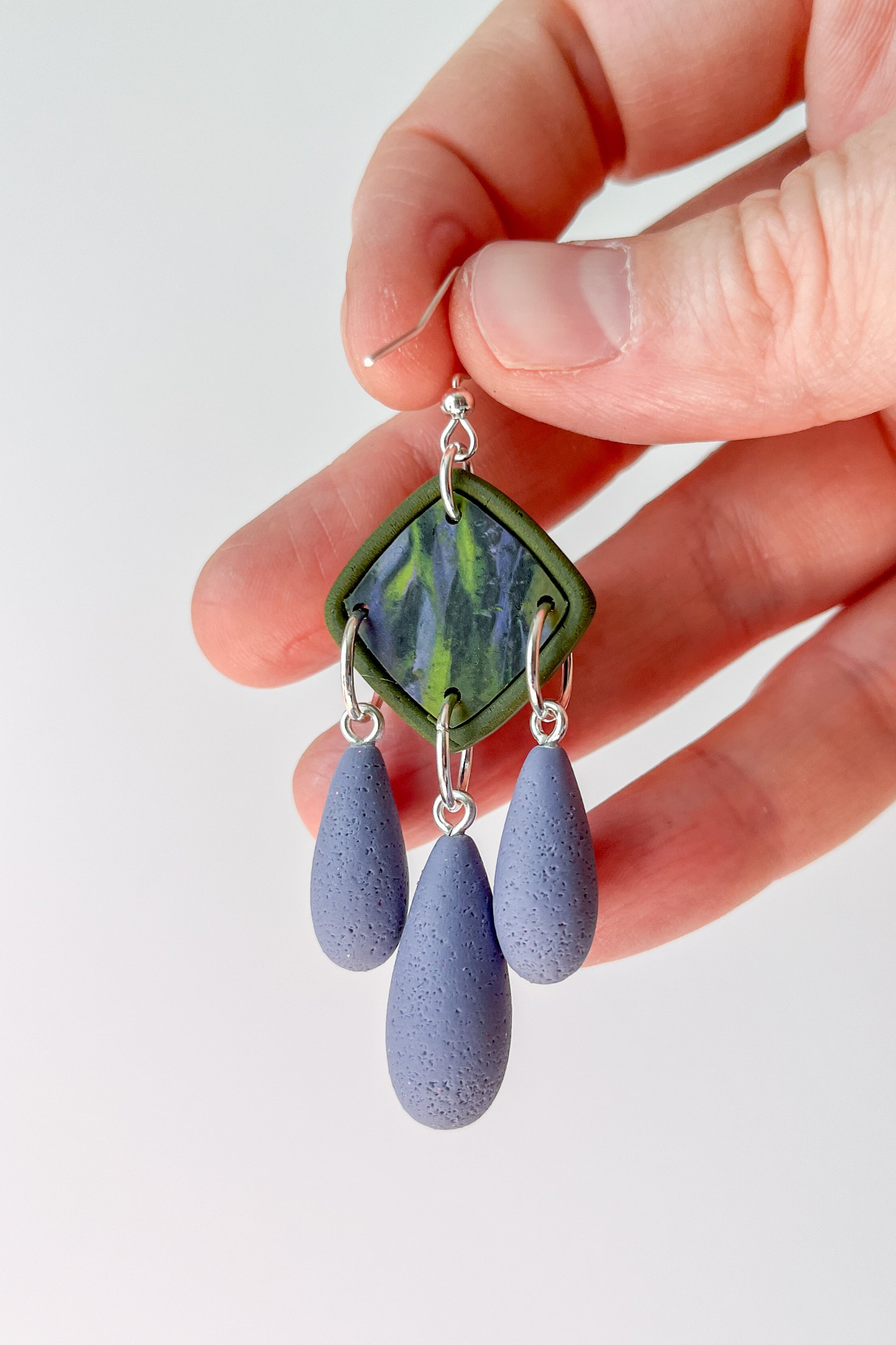 Spring Forest Beaded Dangles - BlueBassoon Handmade