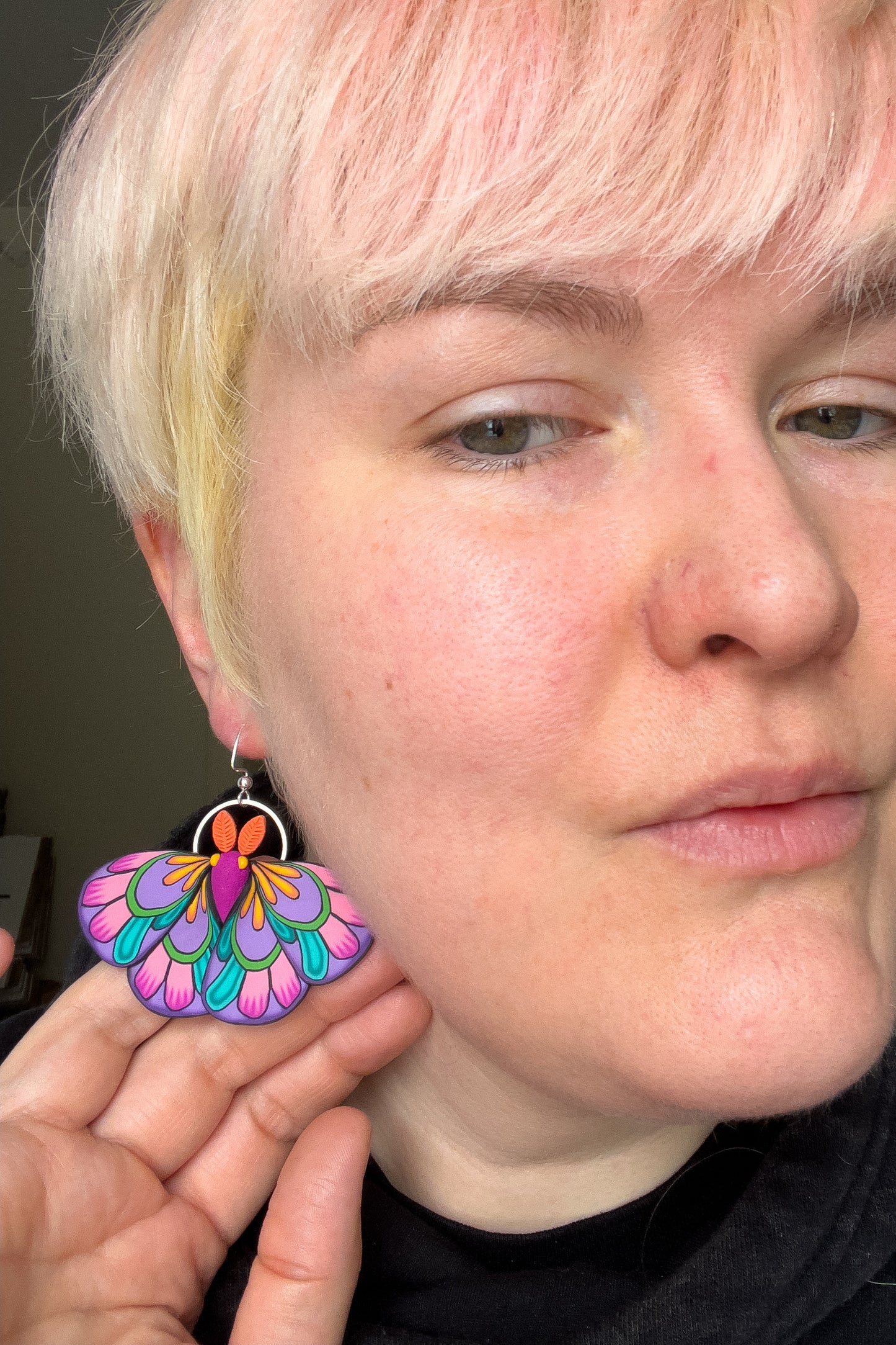 Large Moth Earrings