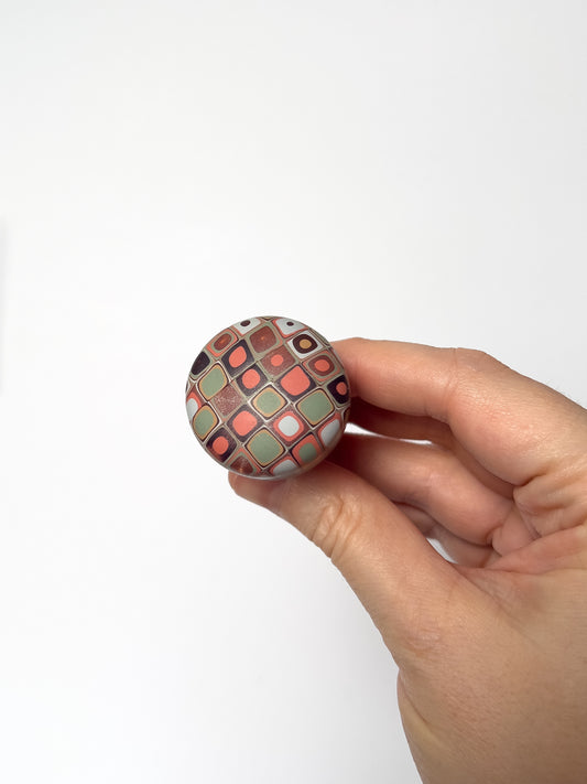 Bottle Stopper - Earthy Retro - BlueBassoon Handmade