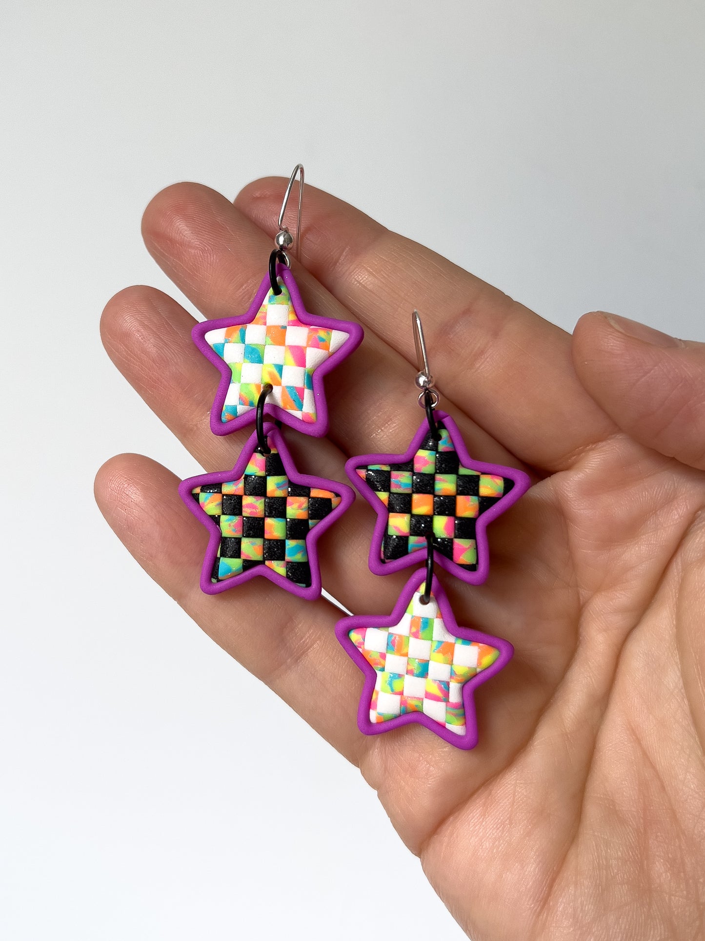 Yin + Yang Star Dangles