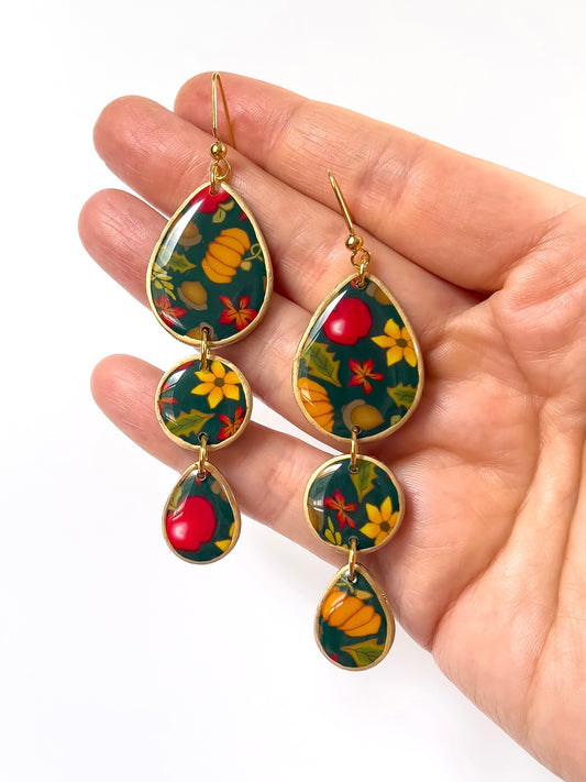 Harvest Festival River Dangles - BlueBassoon Handmade