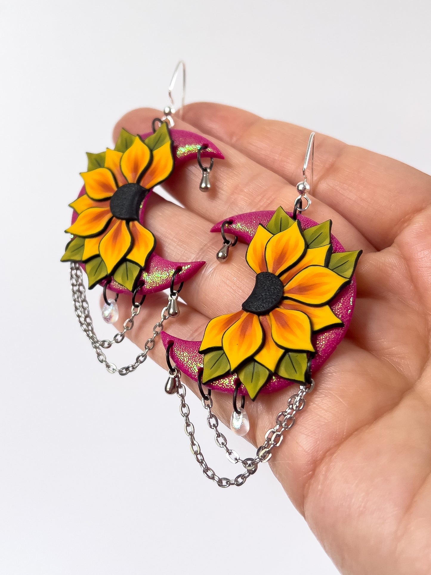 Pop Punk Sunflower Moons - BlueBassoon Handmade