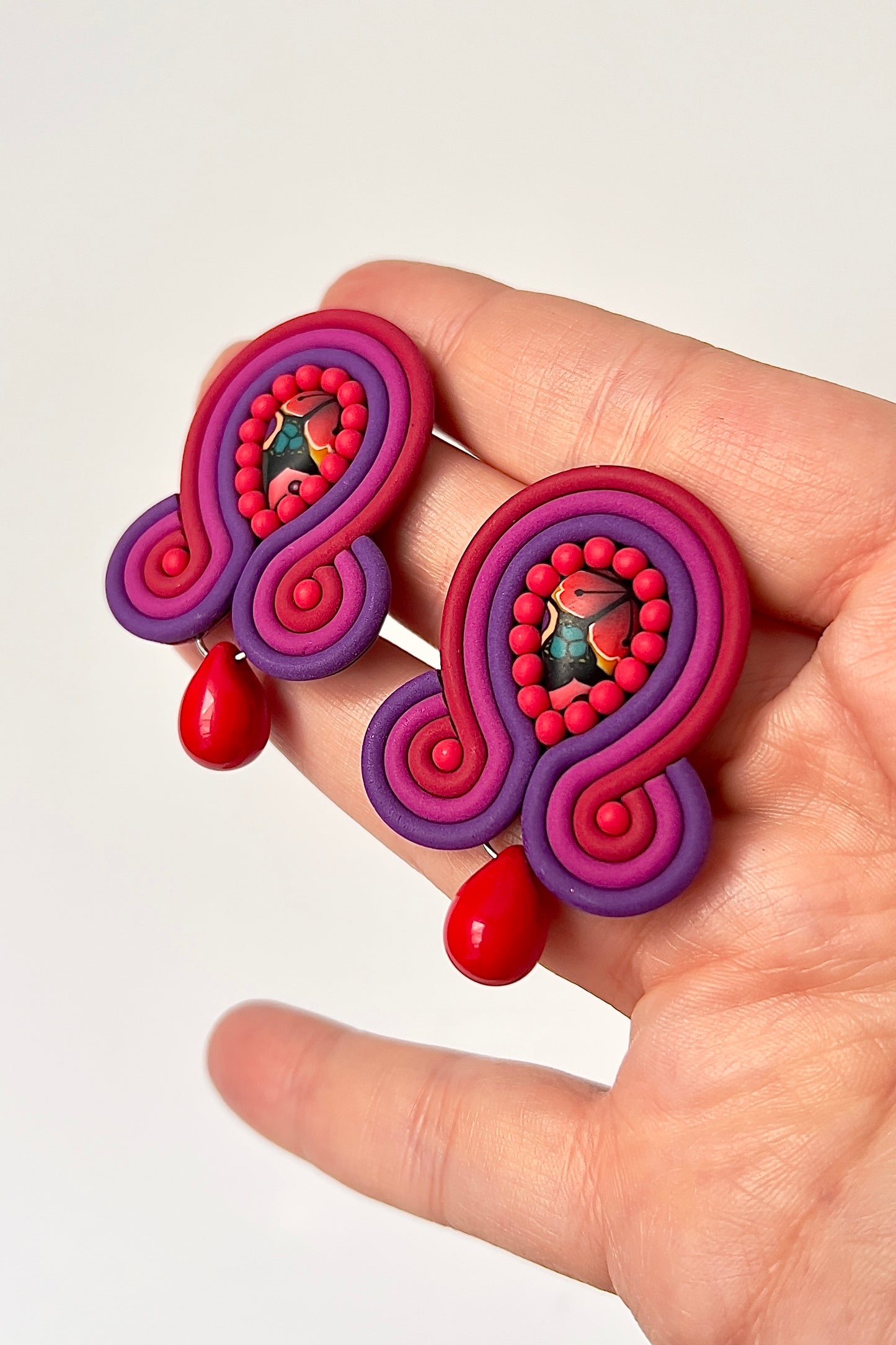 Romantic Soutache Dangles #1