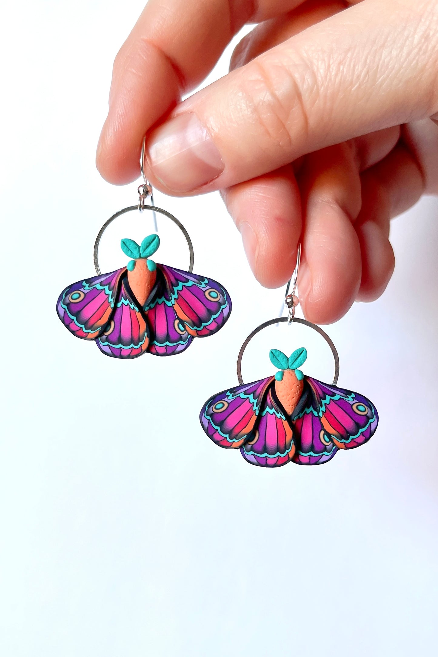 Mini Moth Earrings - BlueBassoon Handmade