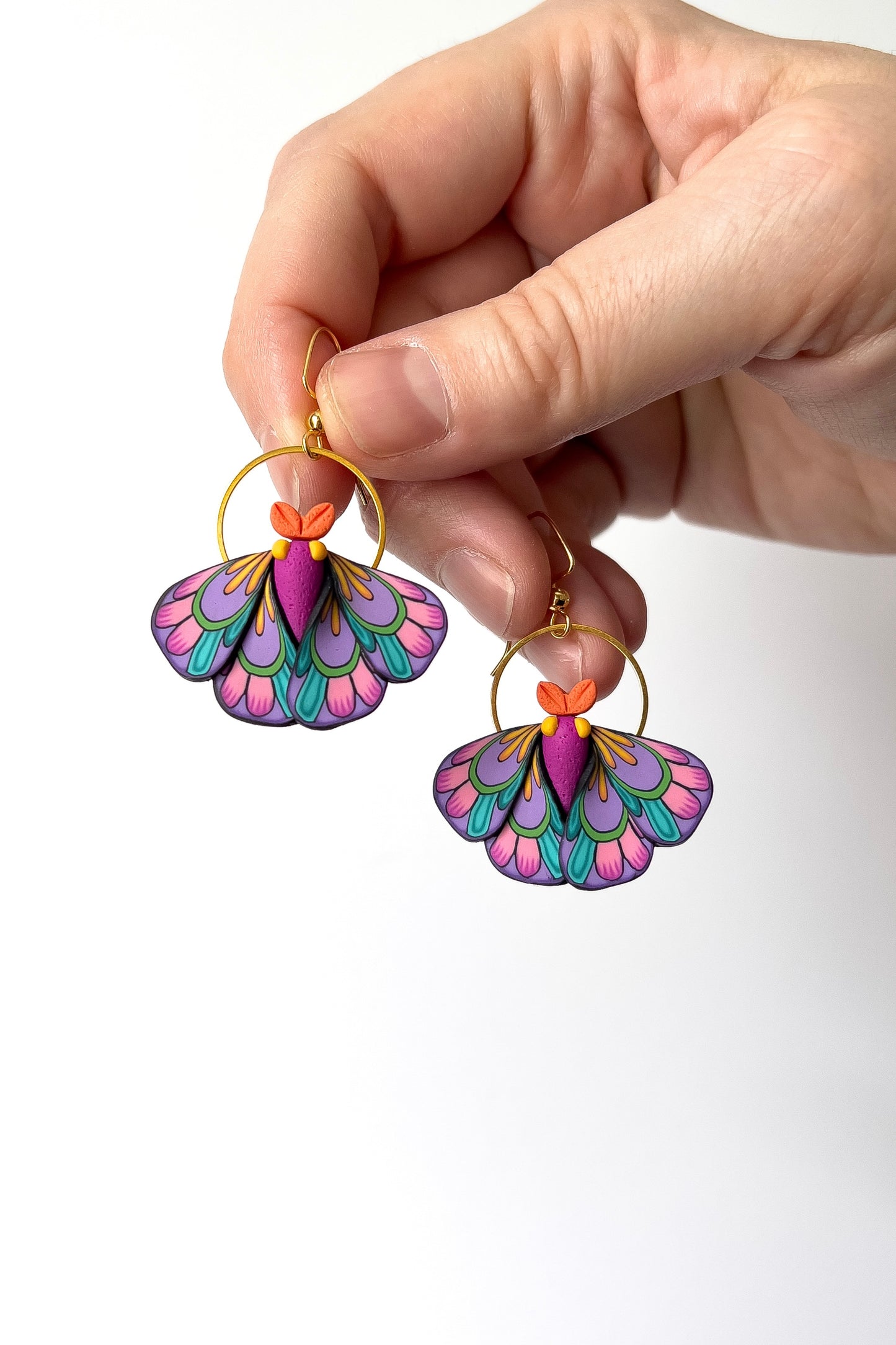 Mini Moth Earrings