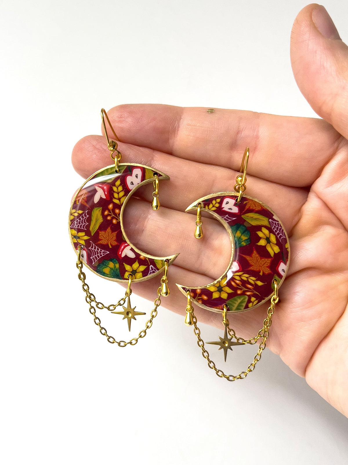 Autumn Forage Moon Dangles